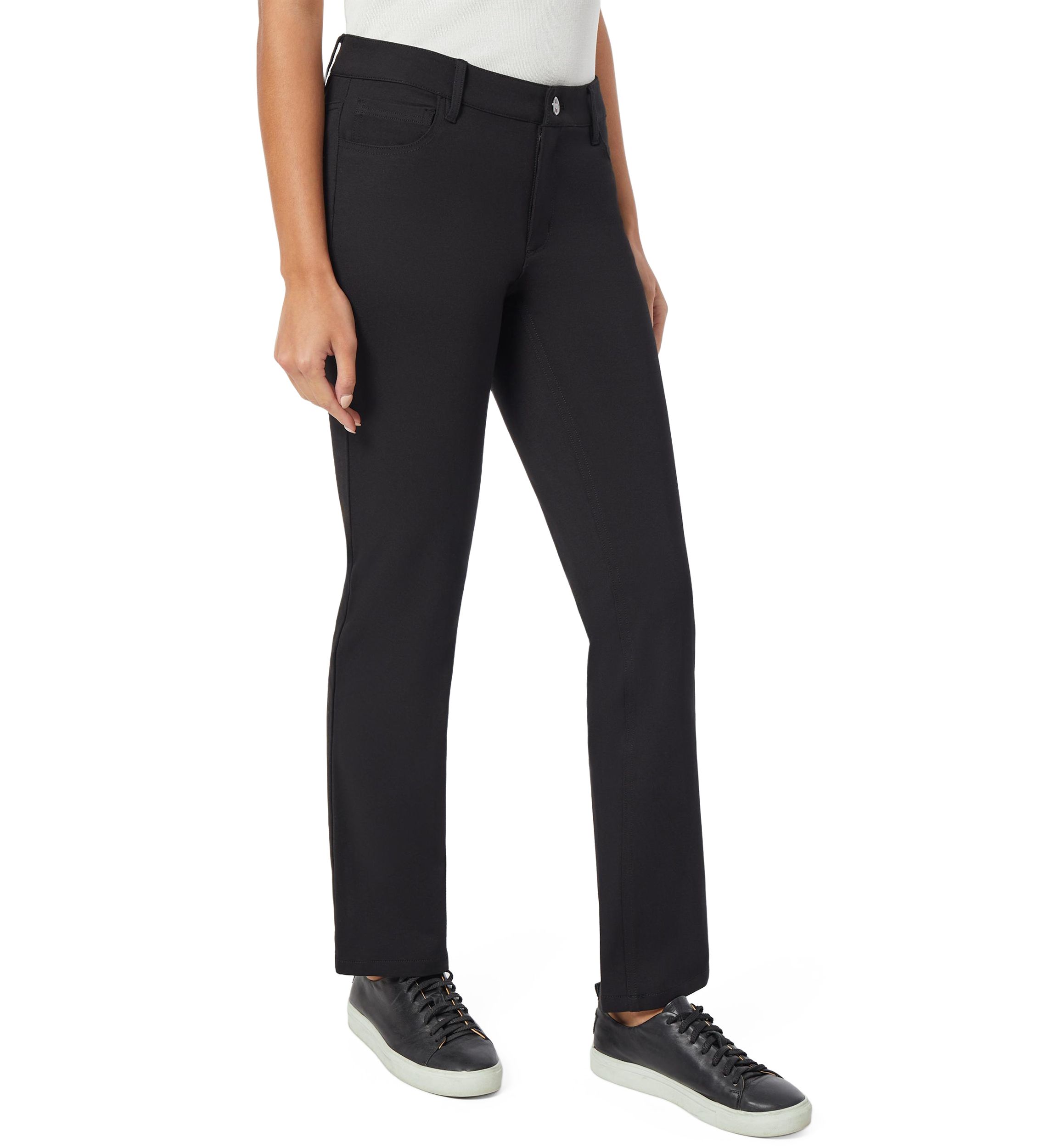 Petite Compression Lexington Straight Pants