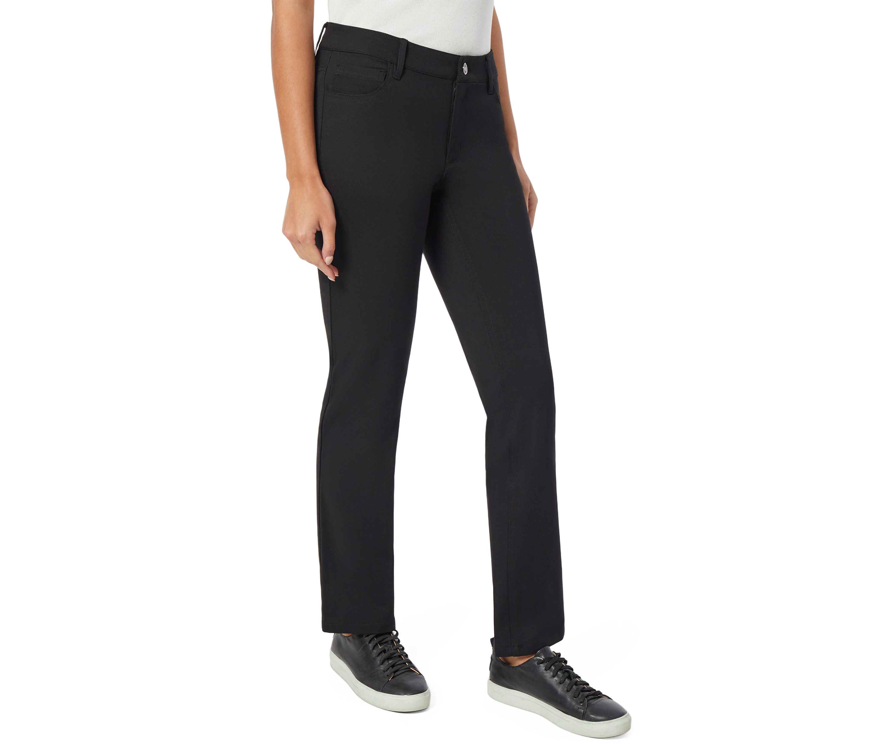 Petite Compression Lexington Straight Pants