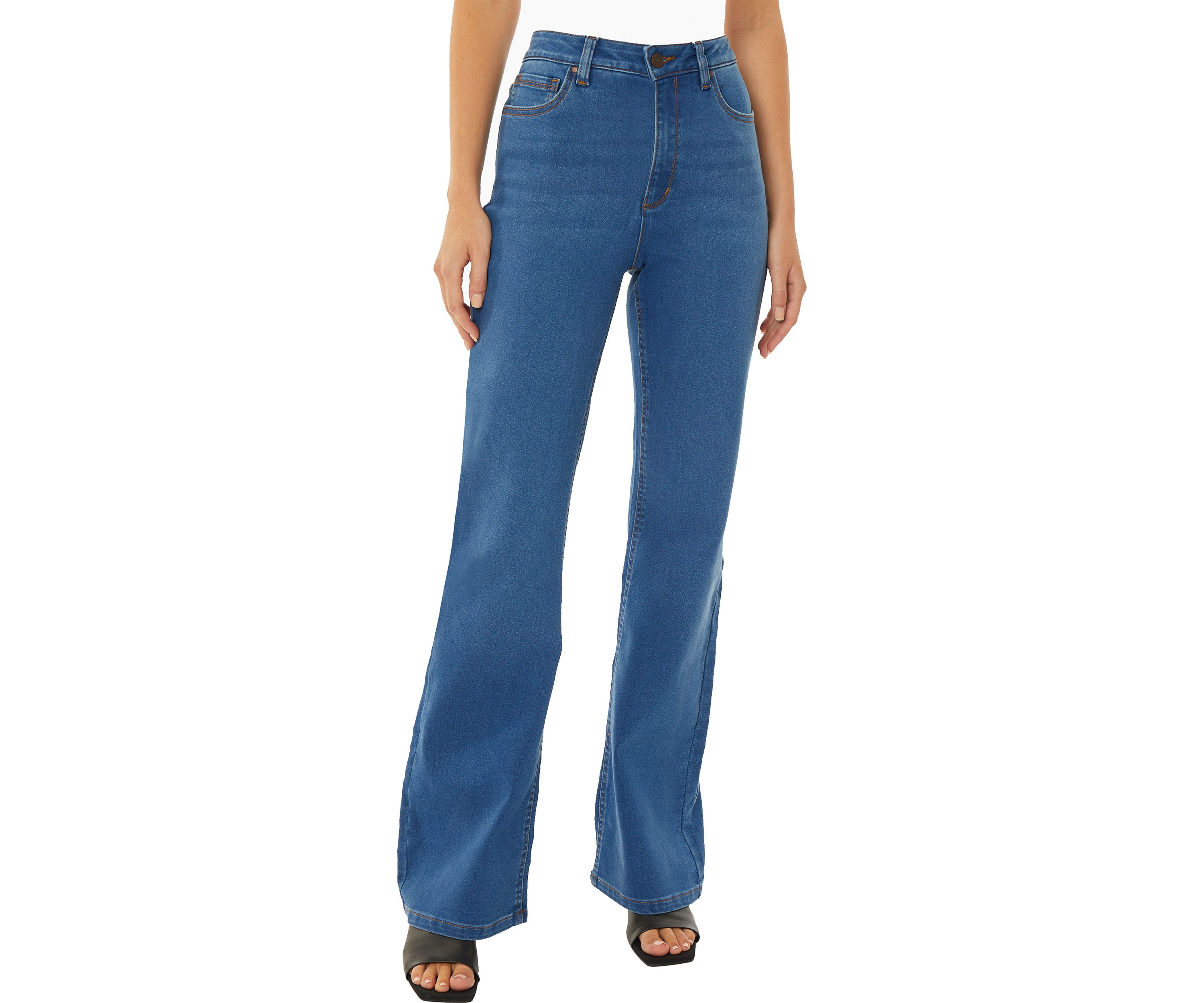 Womens Lexington High Rise Flare Jeans