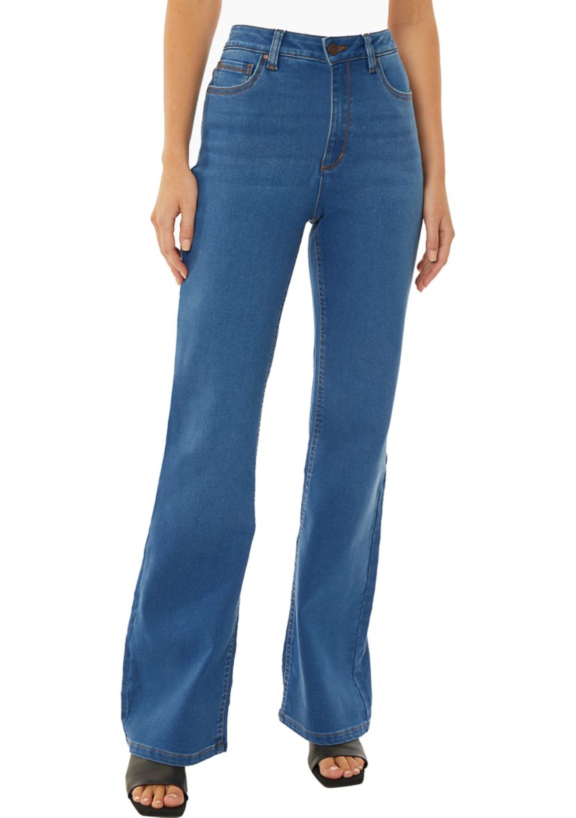 Womens Lexington High Rise Flare Jeans