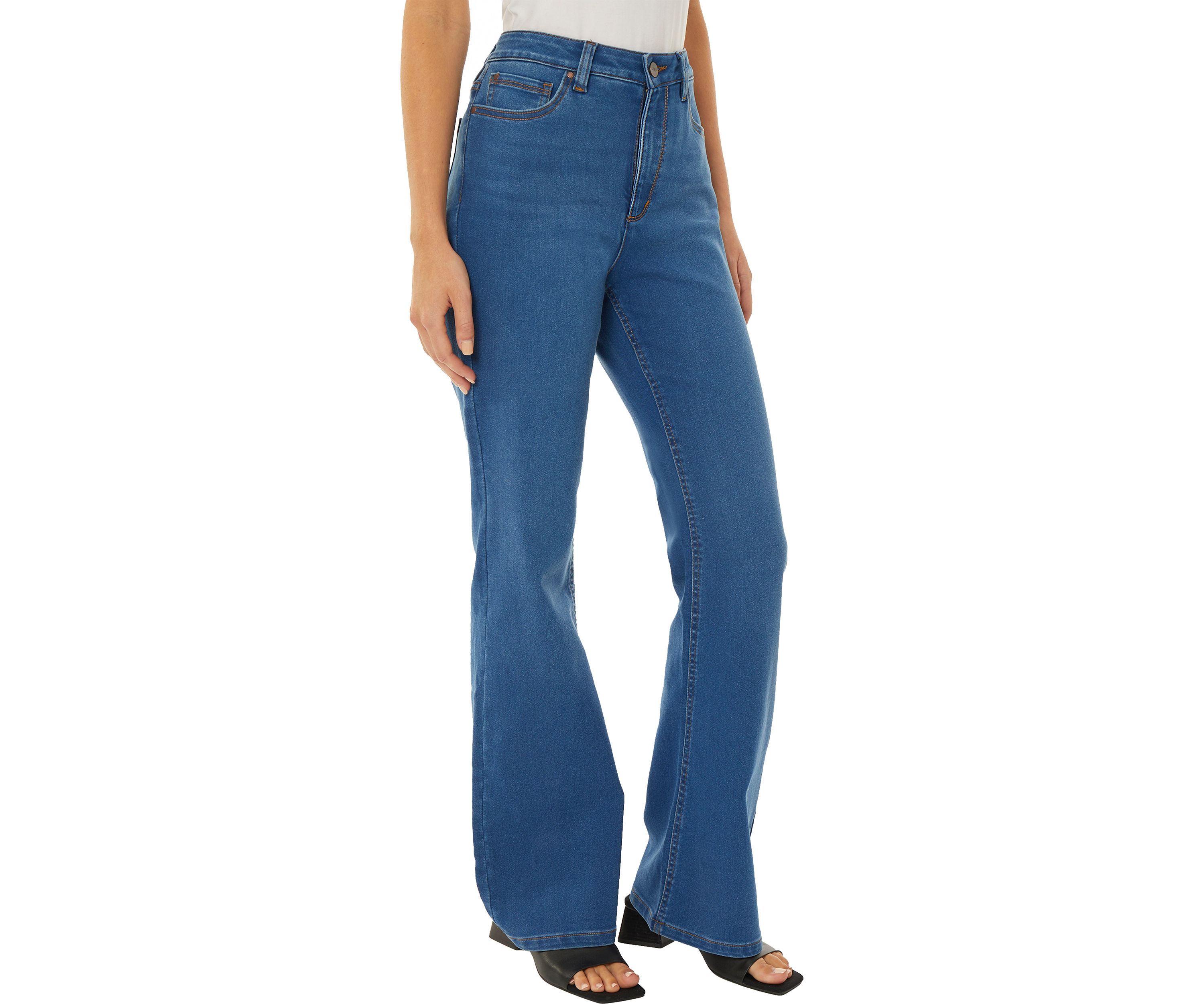 Womens Lexington High Rise Flare Jeans