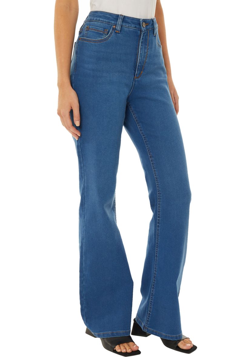 Womens Lexington High Rise Flare Jeans