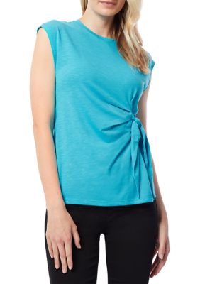 Chemisier Drapé Madewell Skylight Avec Nouage Latéral - Taille S - Bleu Sarcelle - Neuf Avec étiquettes