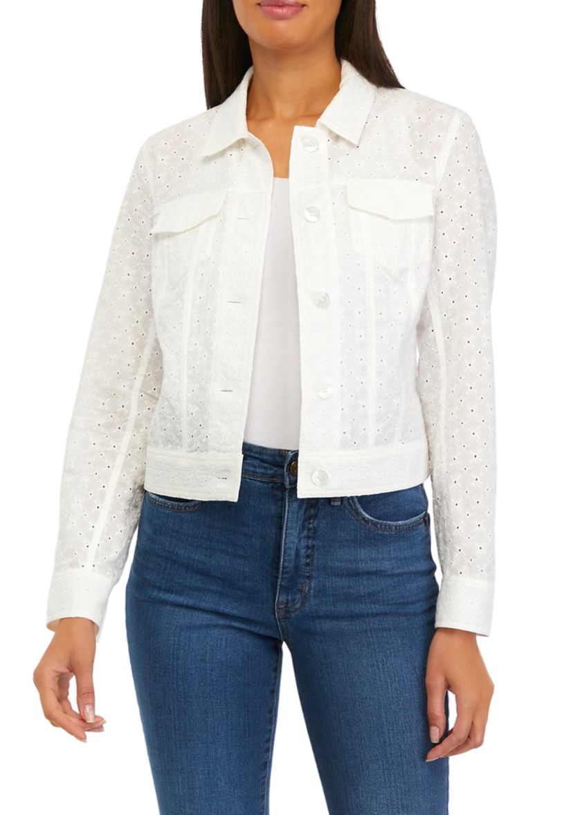 Womens Eyelet Trucker Jacket
