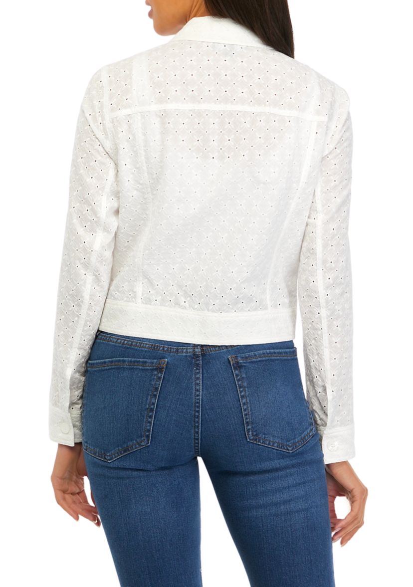 Womens Eyelet Trucker Jacket