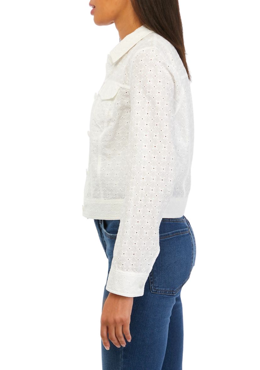 Womens Eyelet Trucker Jacket