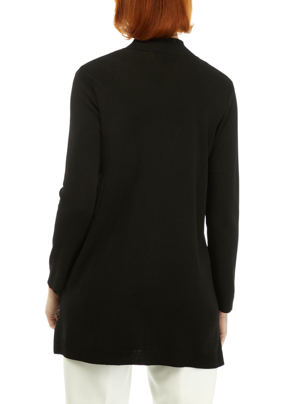 Womens Open Front Cardigan with Novelty Placket