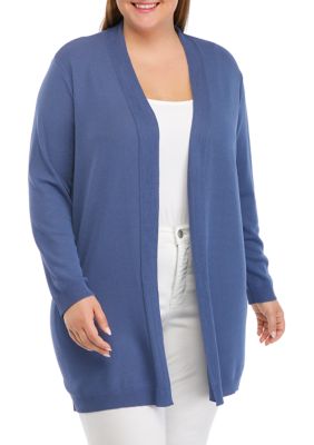 Lurex Open Front Cardigan