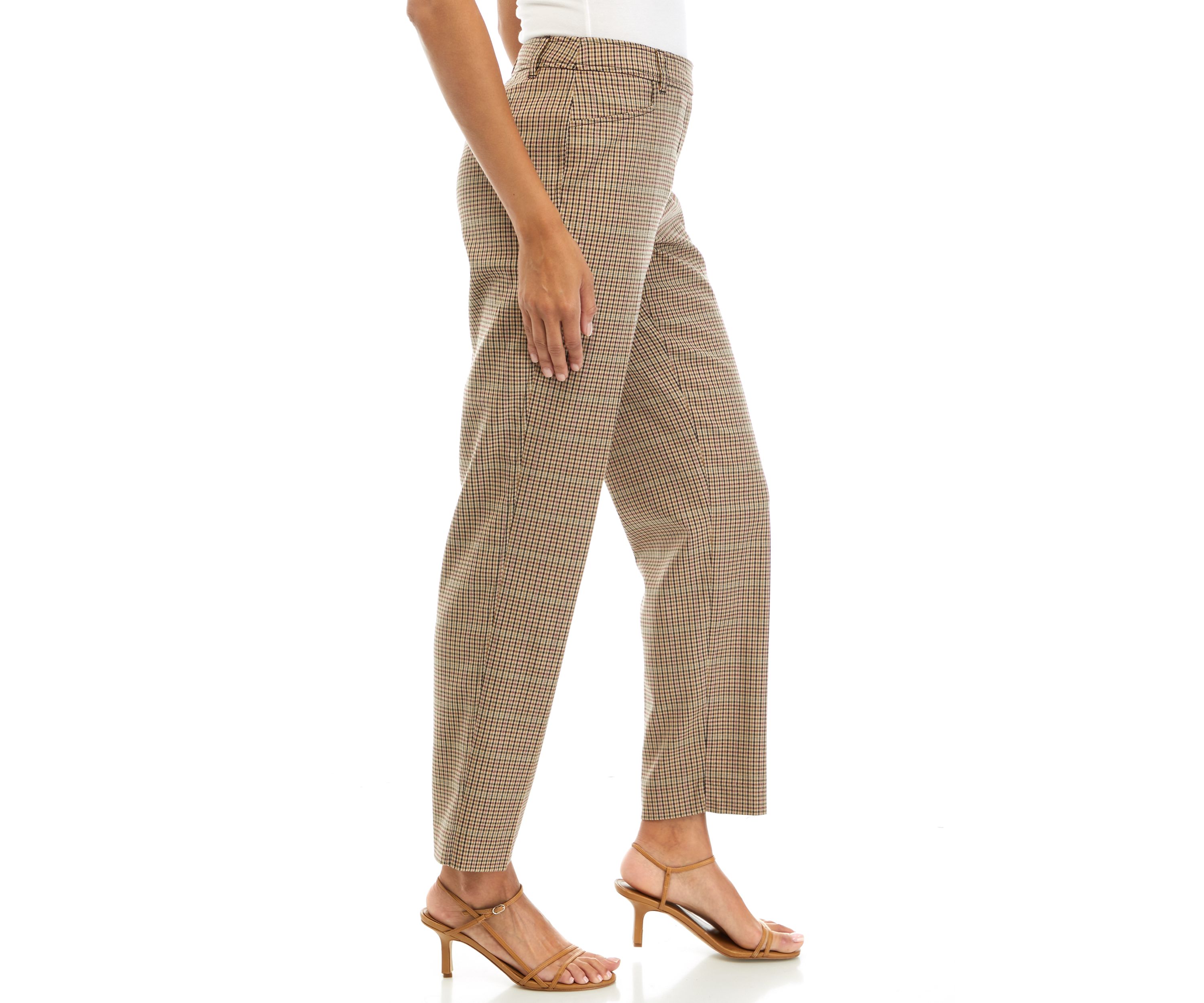 Womens Fly Front Dukes Slim Leg Pants 
