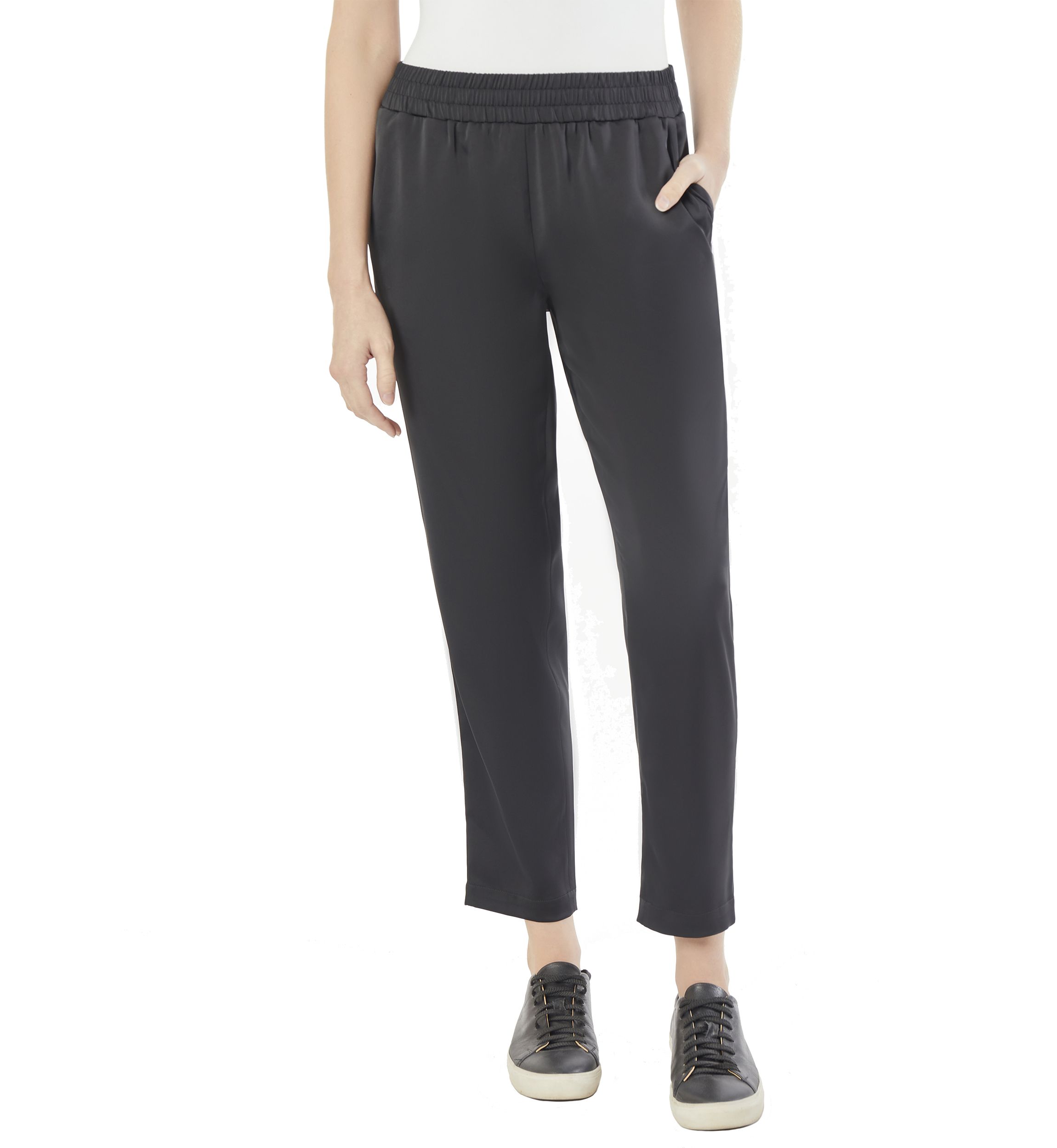 Womens Pull On Drawstring Hem Joggers