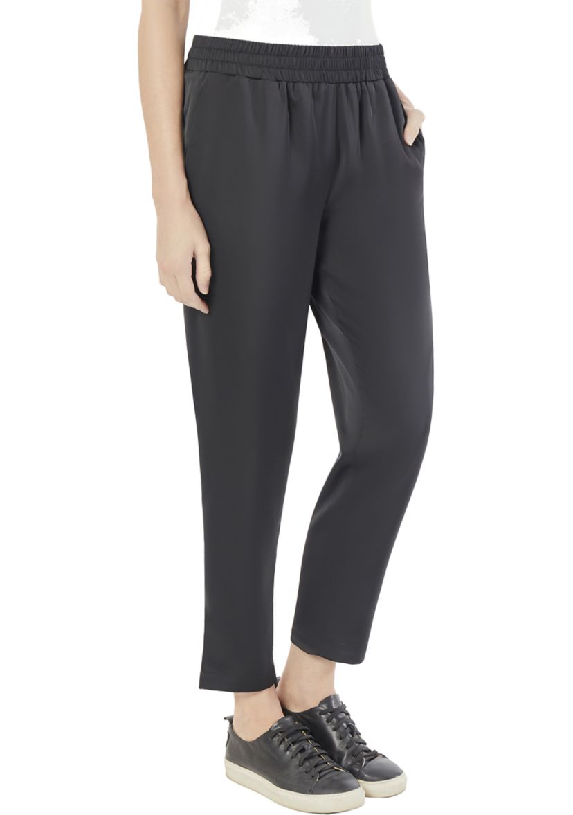Womens Pull On Drawstring Hem Joggers