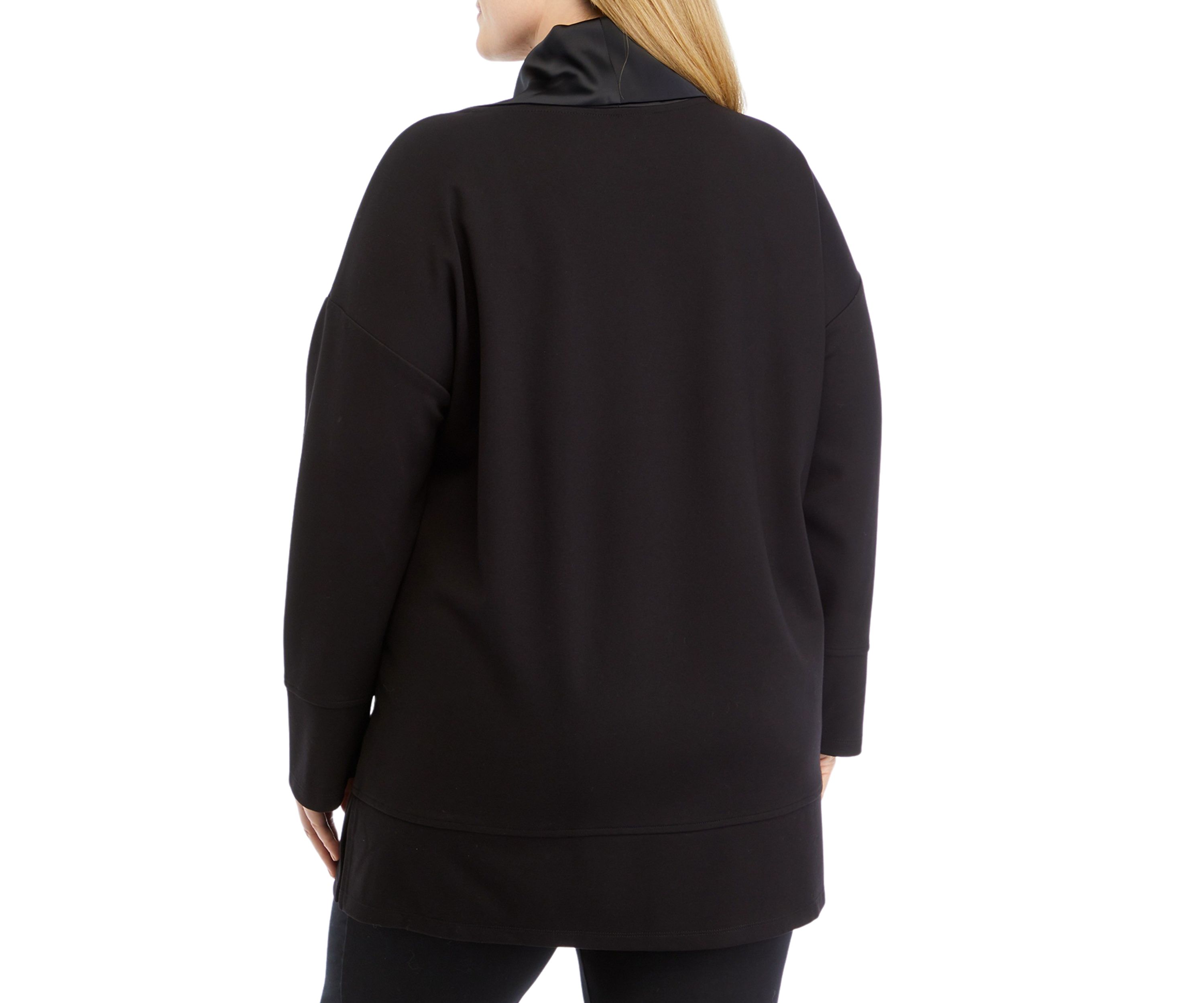 Plus Size Long Sleeve Serenity Cowl Neck Sweatshirt