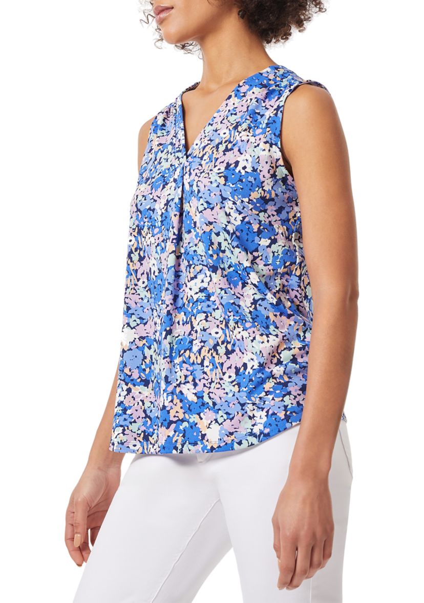 Womens Popover Tunic Top with Side Slits