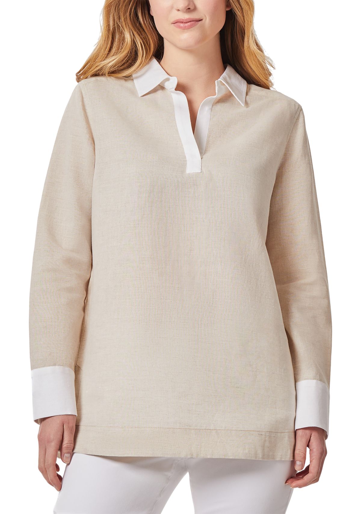 Womens Printed Moss Crepe V-Neck Pleat Front Top