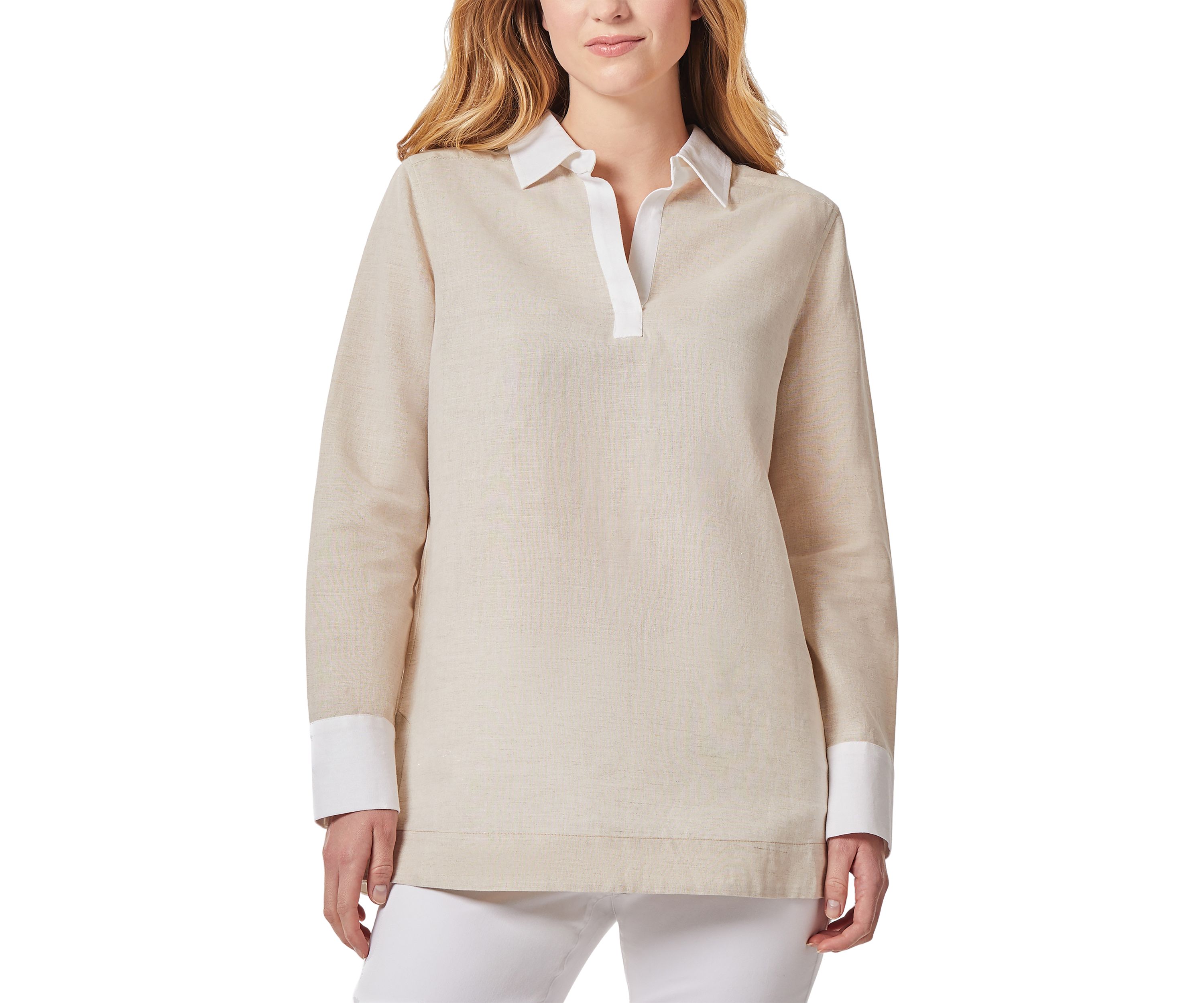 Womens Printed Moss Crepe V-Neck Pleat Front Top