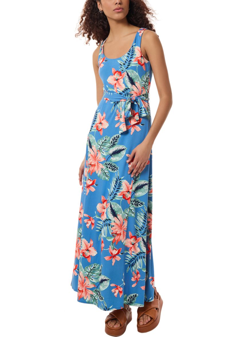 Petite Maxi Tank Dress with Self Sash 