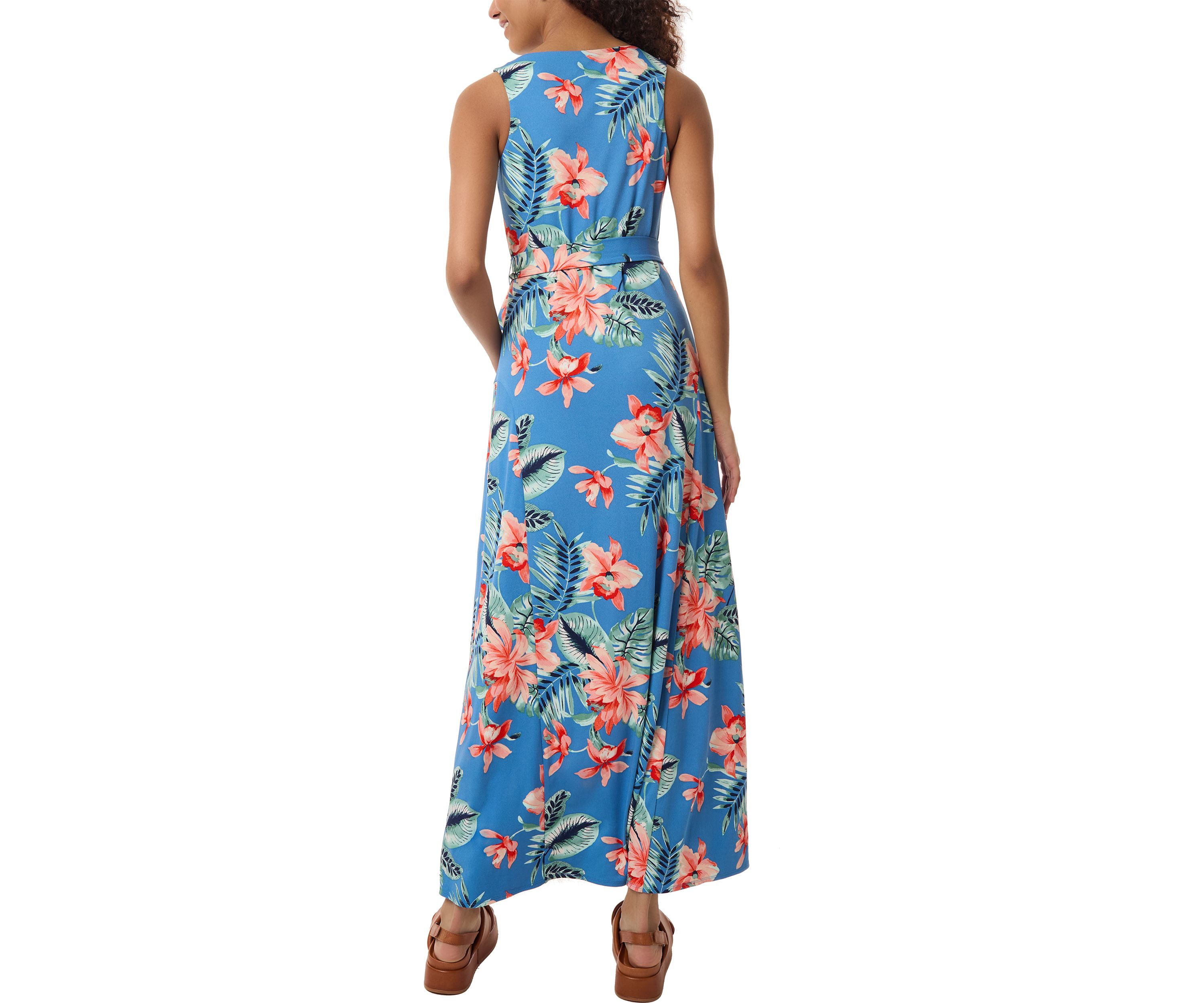 Petite Maxi Tank Dress with Self Sash 