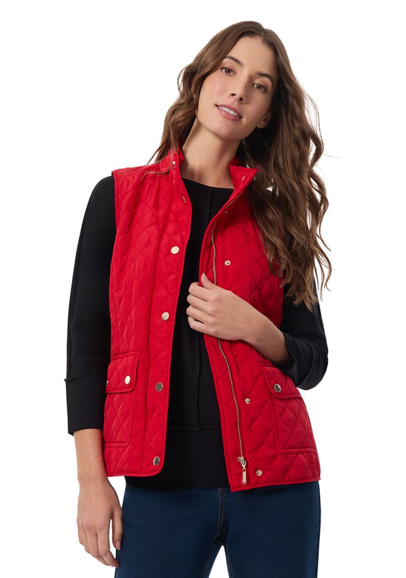 Petite Quilted Vest 
