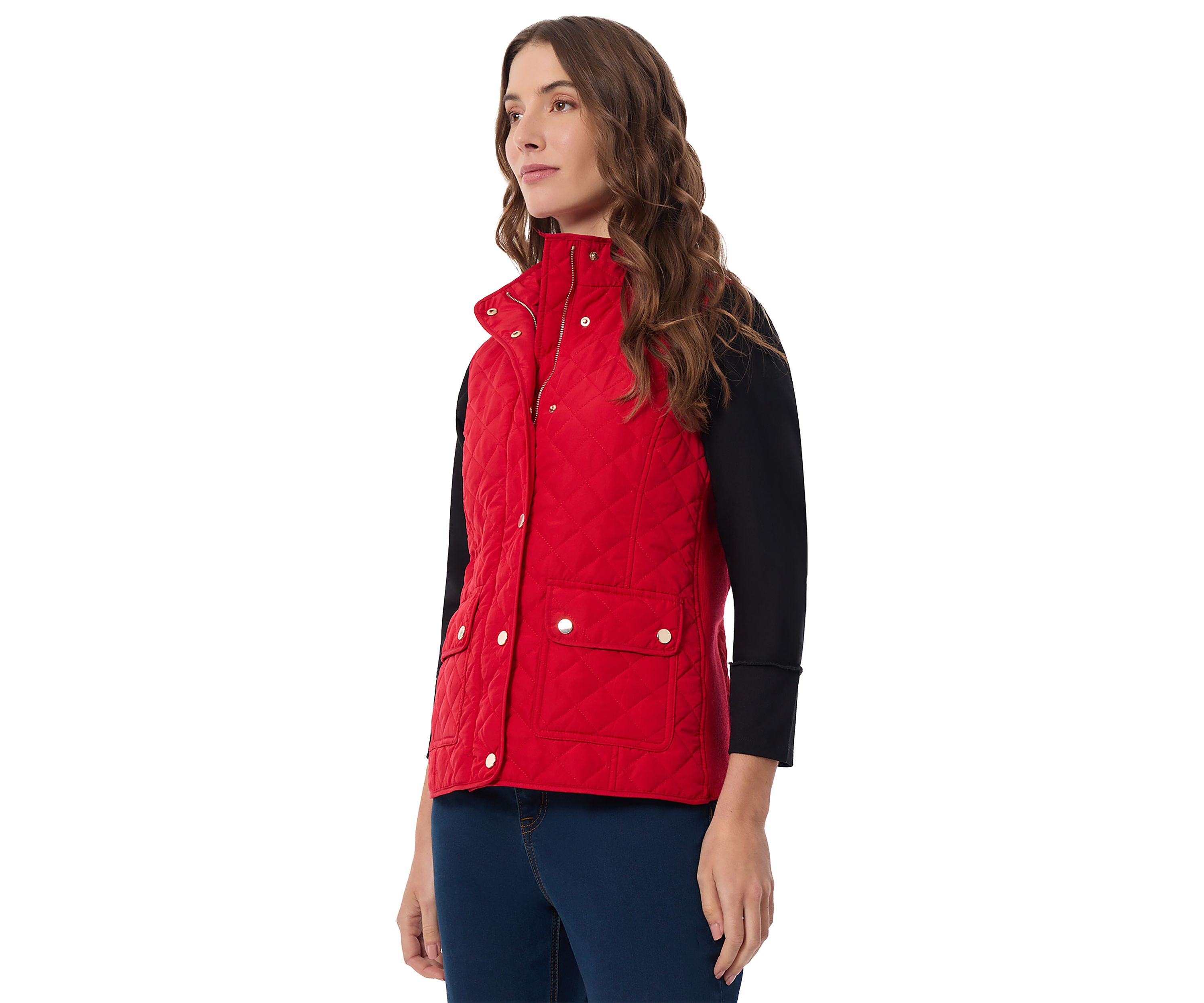 Petite Quilted Vest 