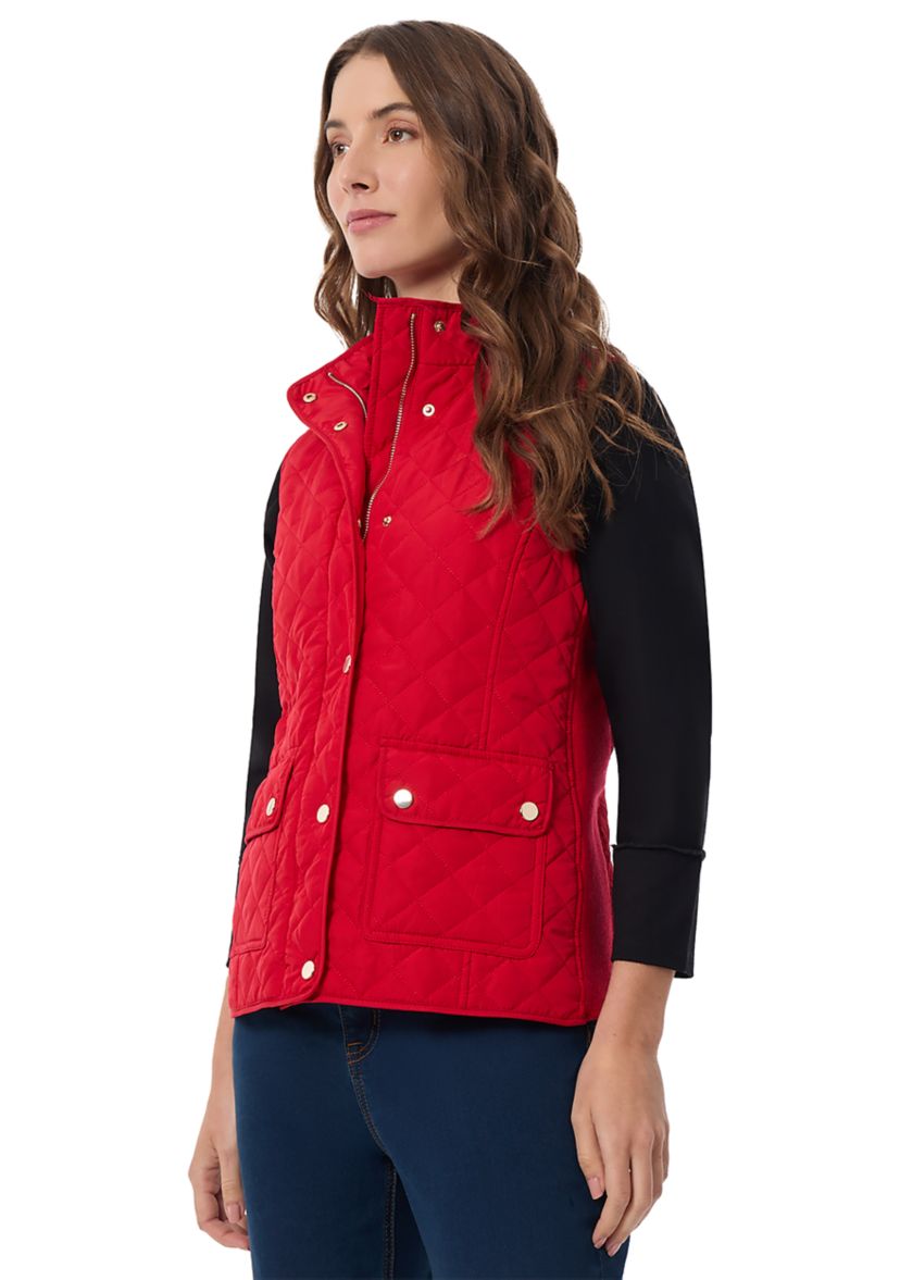 Petite Quilted Vest 