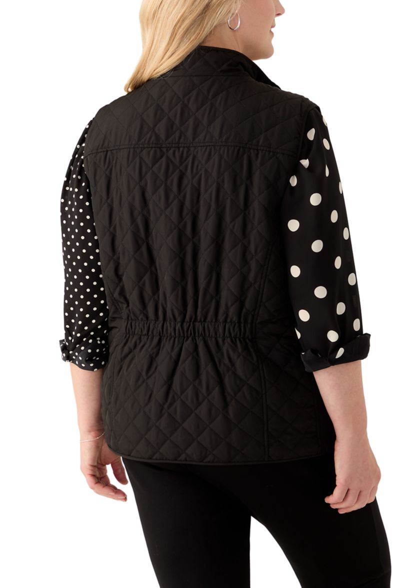 Plus Size Quilted Vest
