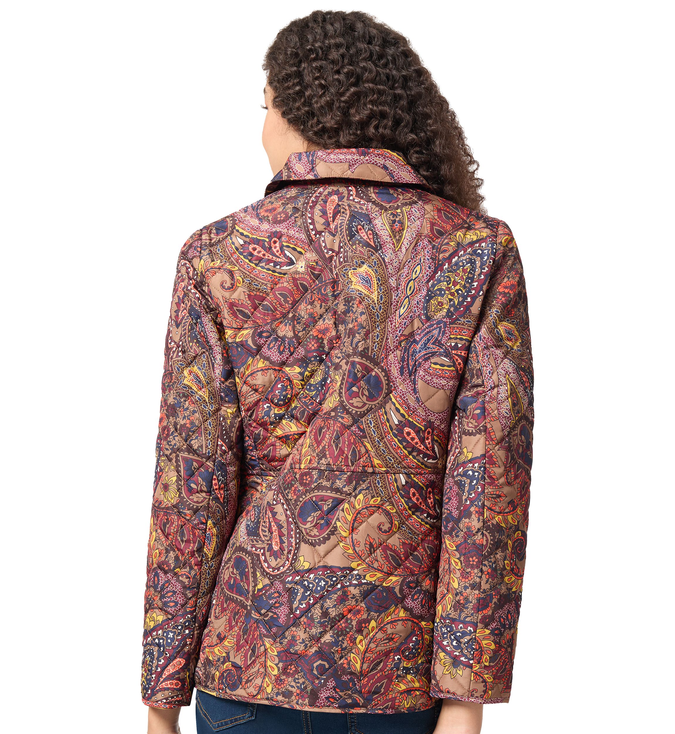 Womens Printed Quilted Jacket 