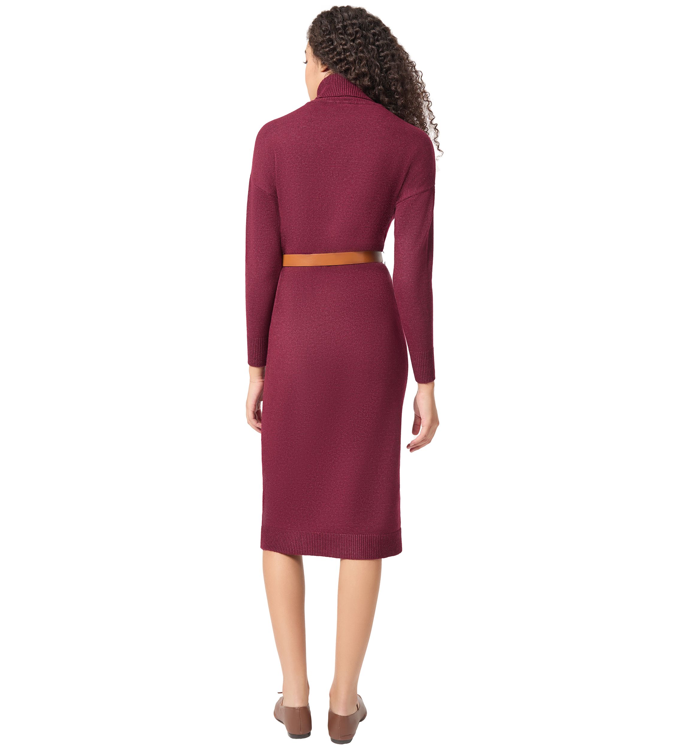 Petite Long Sleeve Turtleneck Dress