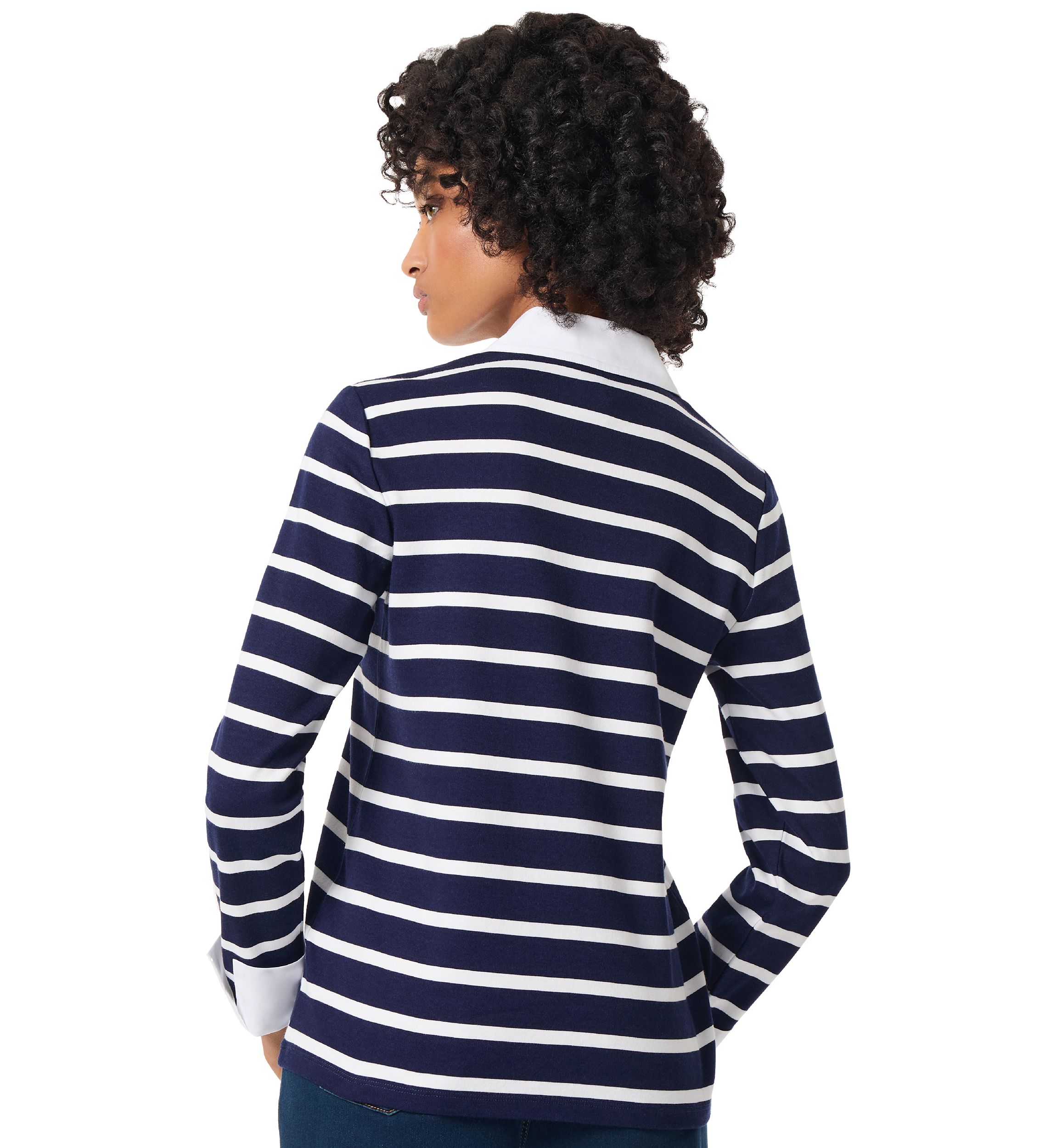 Womens 2Fer Striped Top
