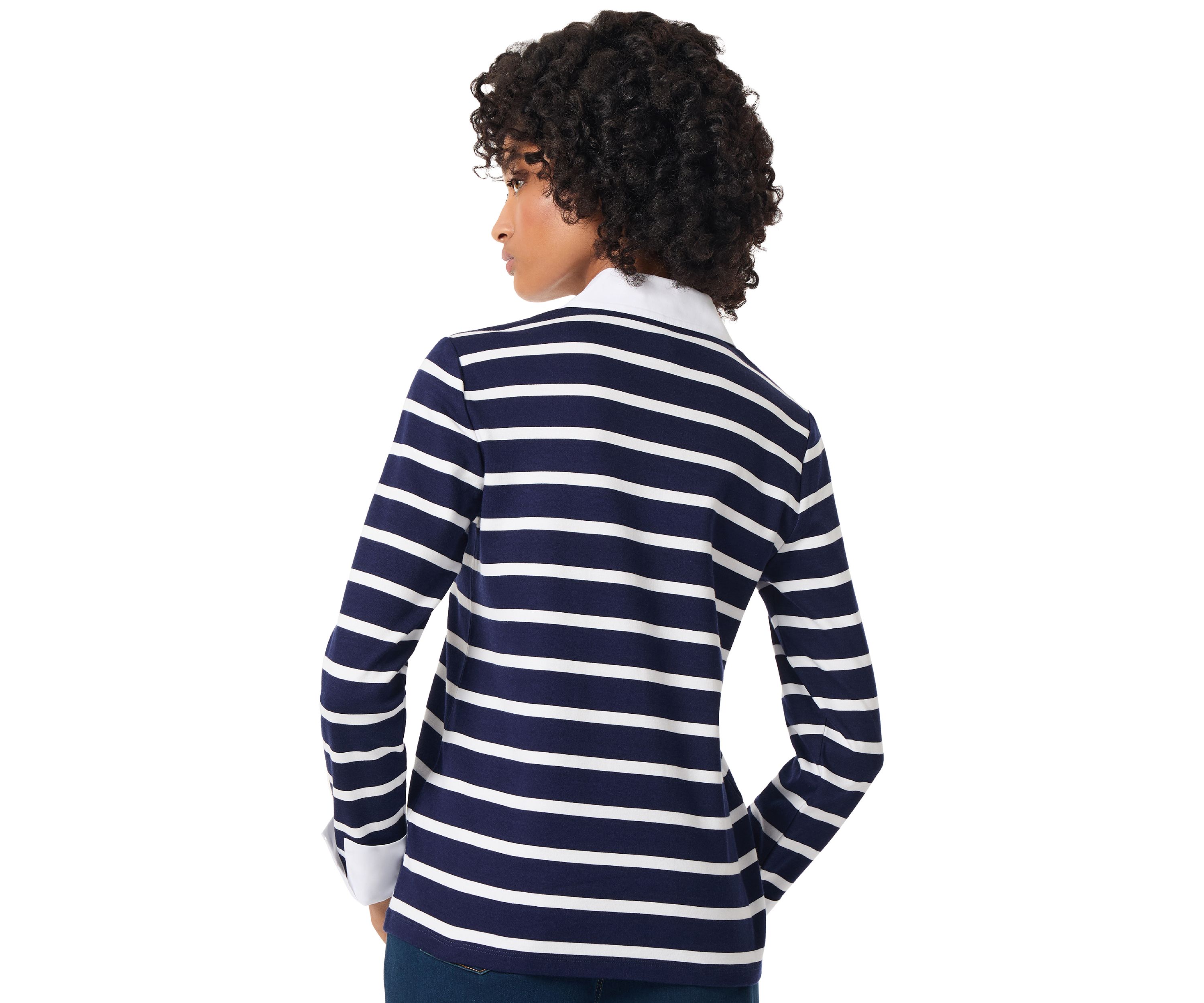 Womens 2Fer Striped Top