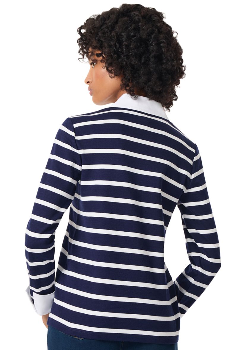 Womens 2Fer Striped Top