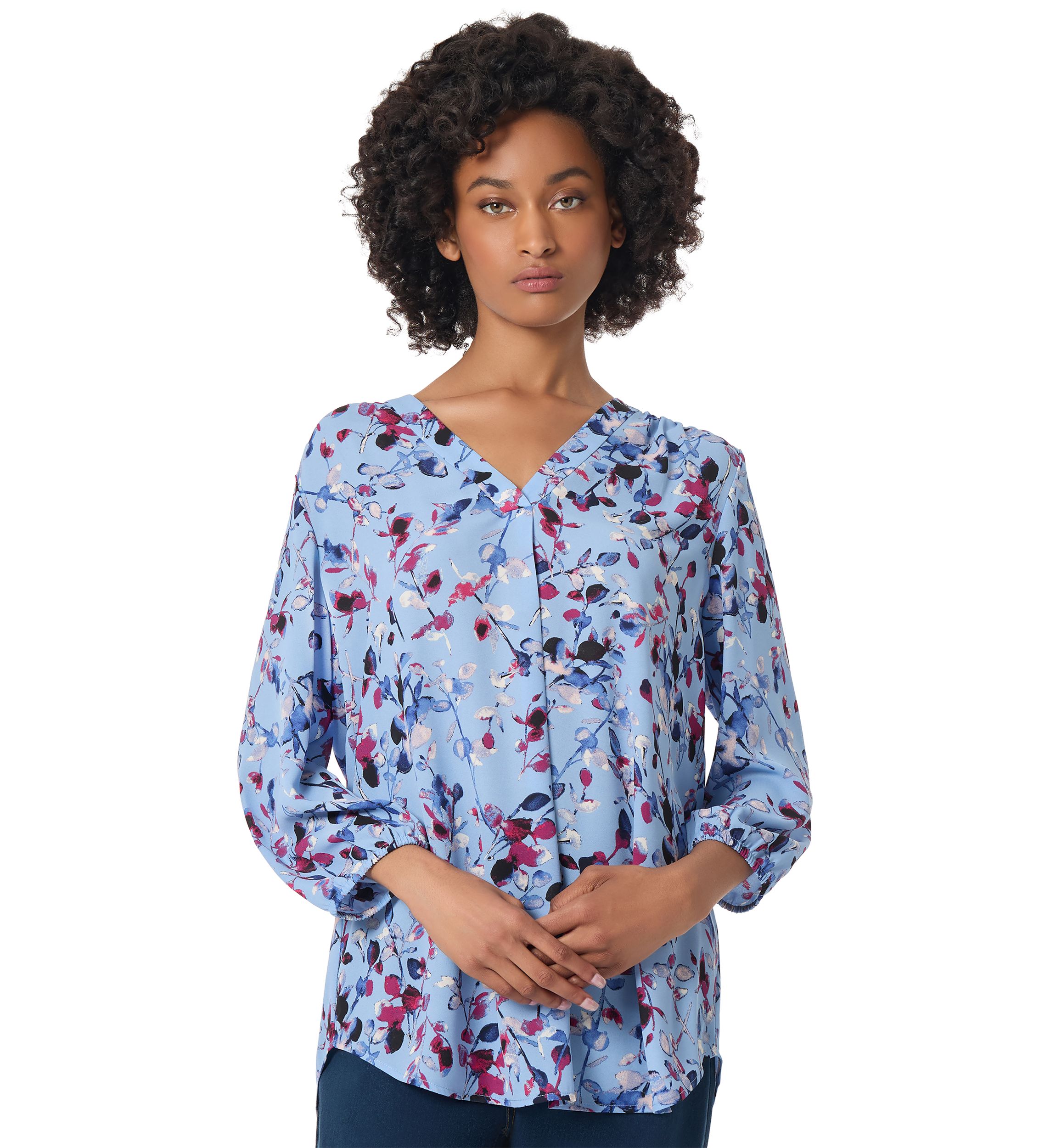 Petite 3/4 Sleeve Kelly Blouse