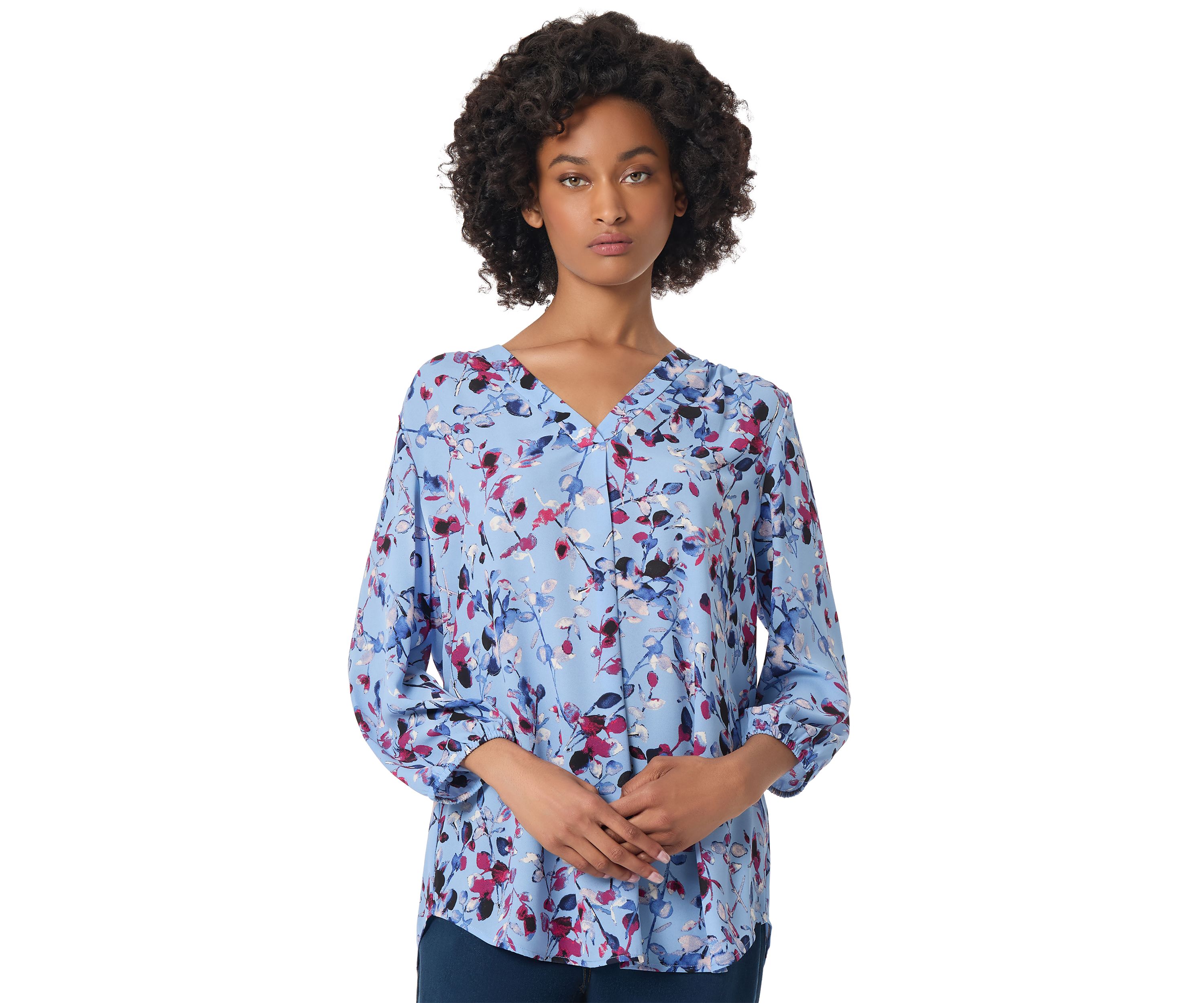 Petite 3/4 Sleeve Kelly Blouse