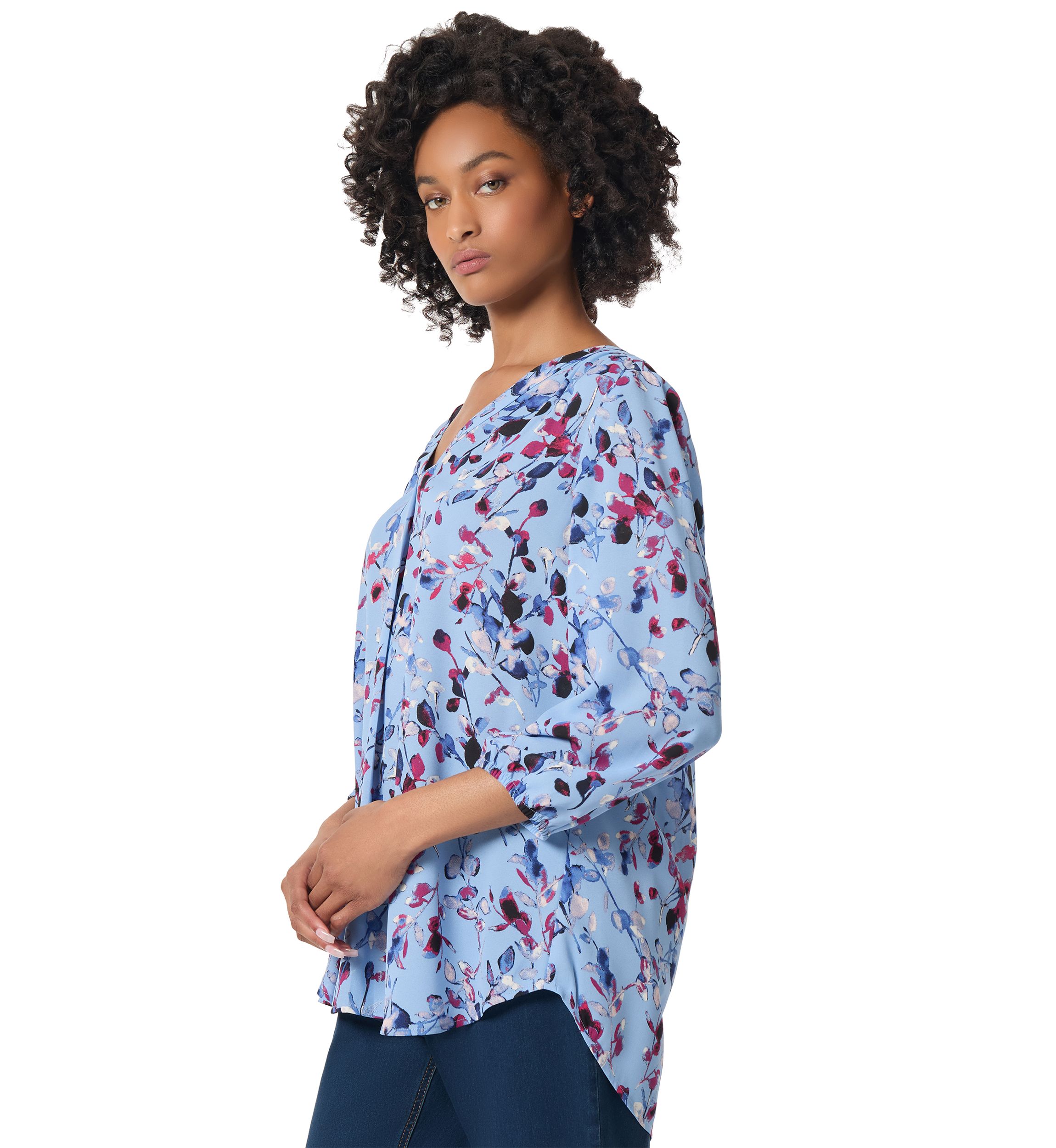 Petite 3/4 Sleeve Kelly Blouse