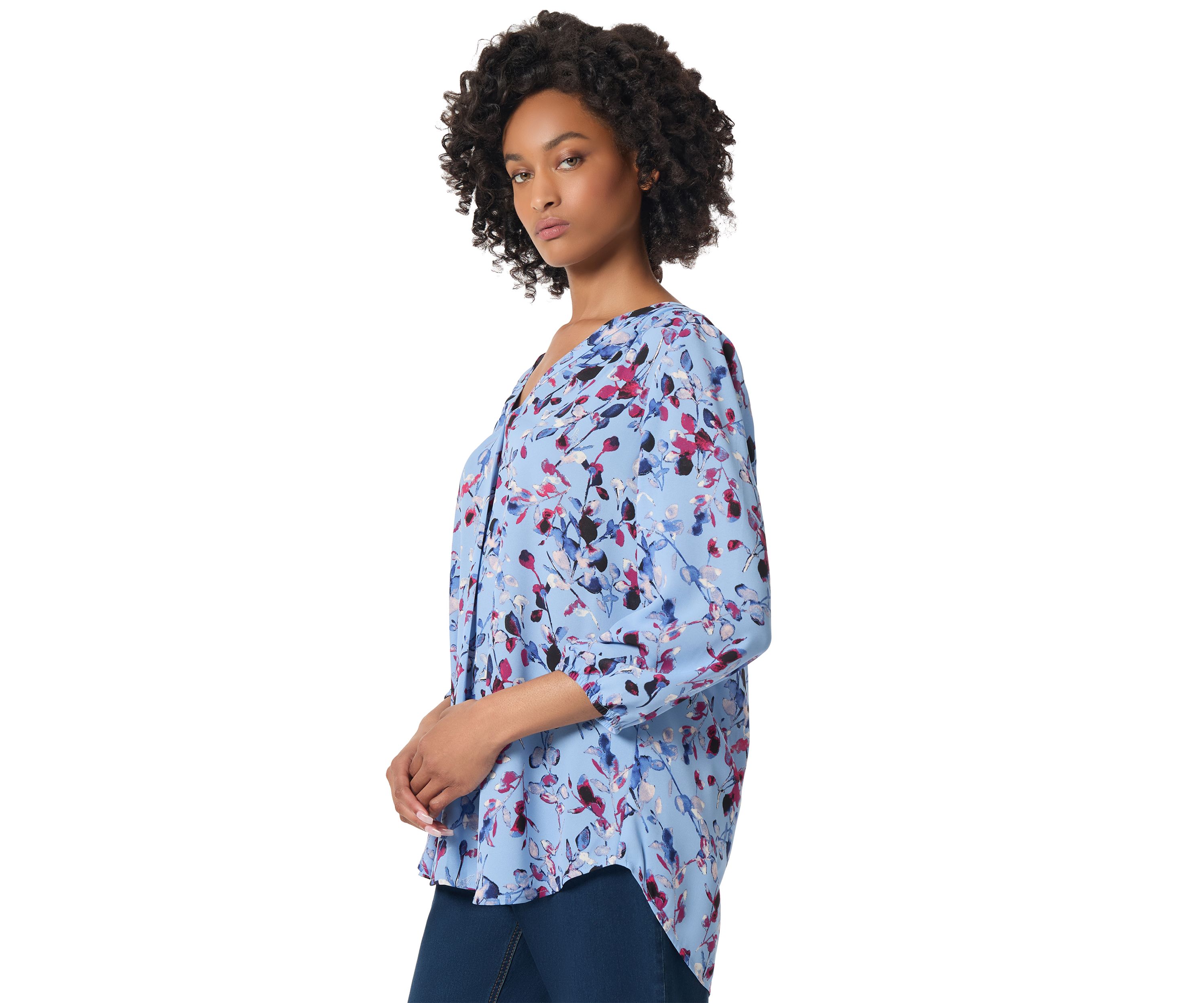 Petite 3/4 Sleeve Kelly Blouse