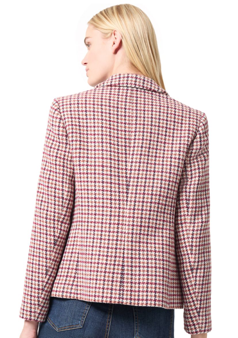 Petite Faux Double Breasted Tweed Jacket