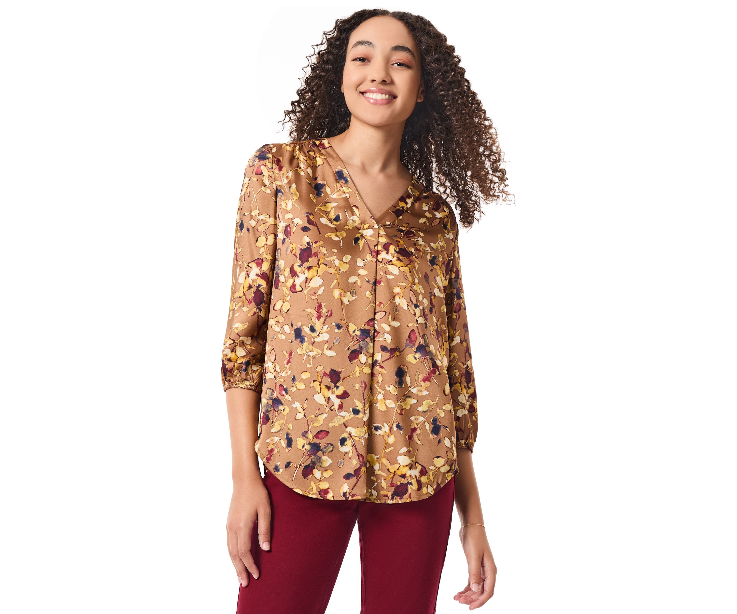 Petite 3/4 Sleeve Kelly Blouse