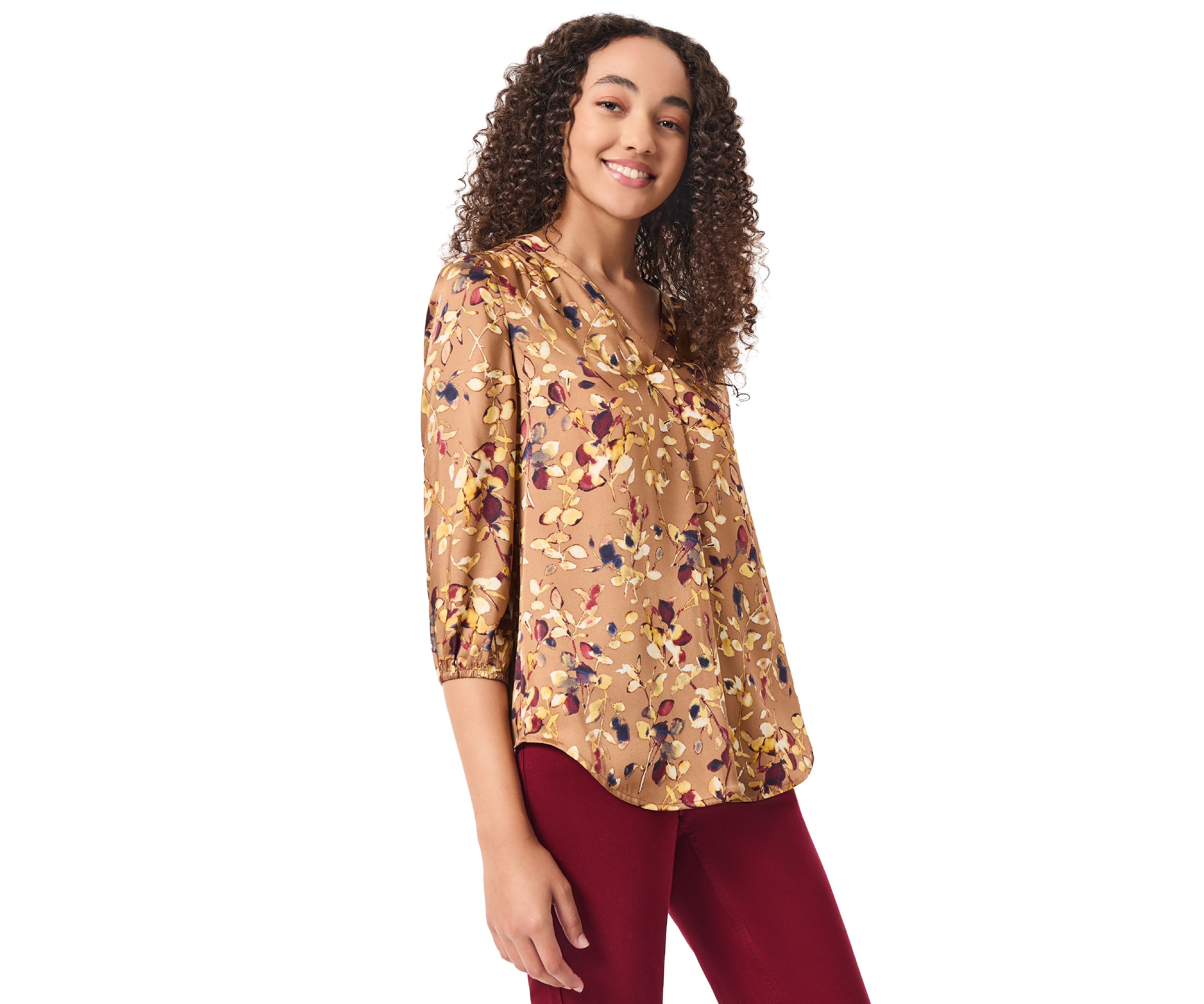 Petite 3/4 Sleeve Kelly Blouse