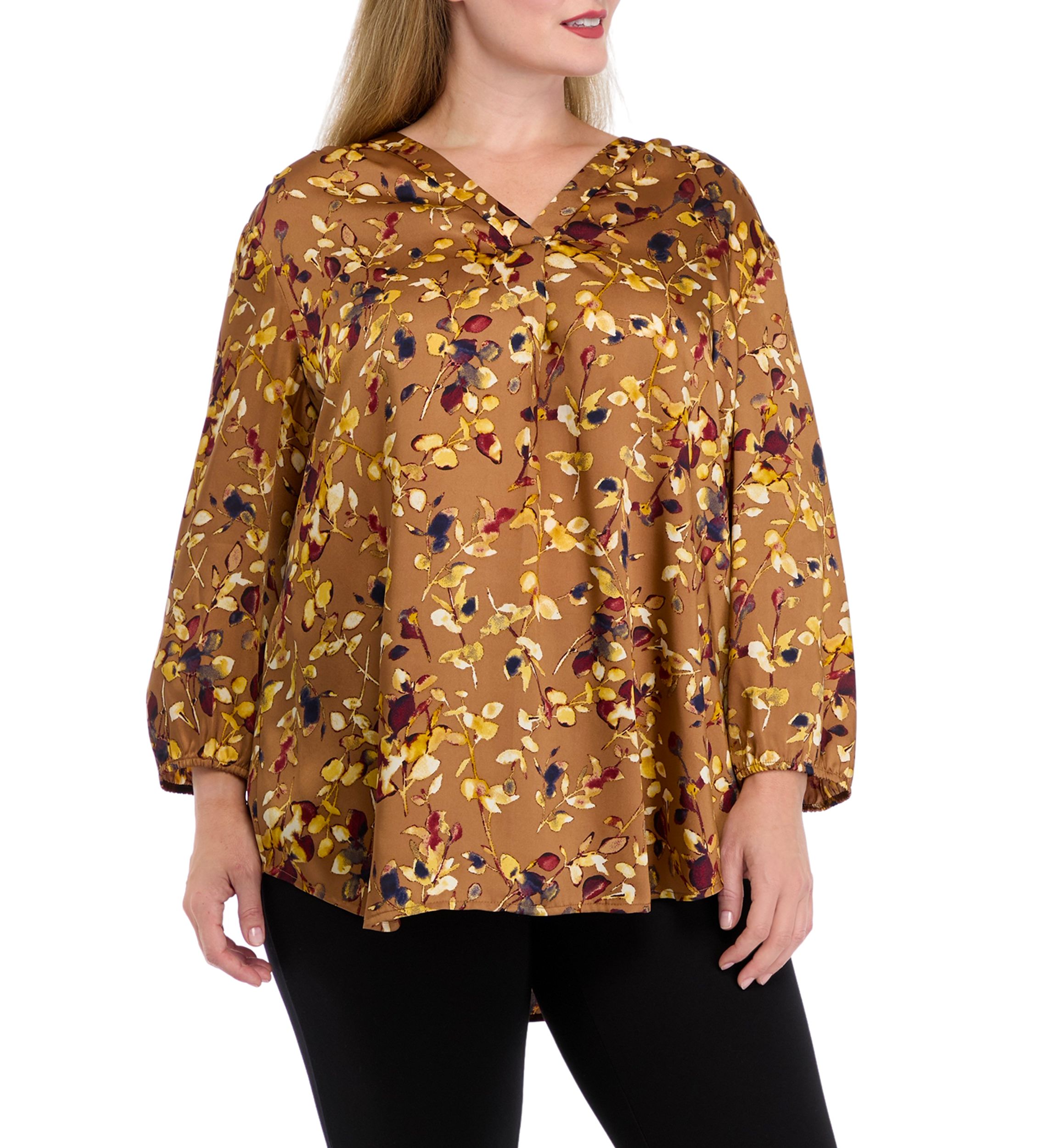 Plus Size 3/4 Sleeve Kelly Blouse