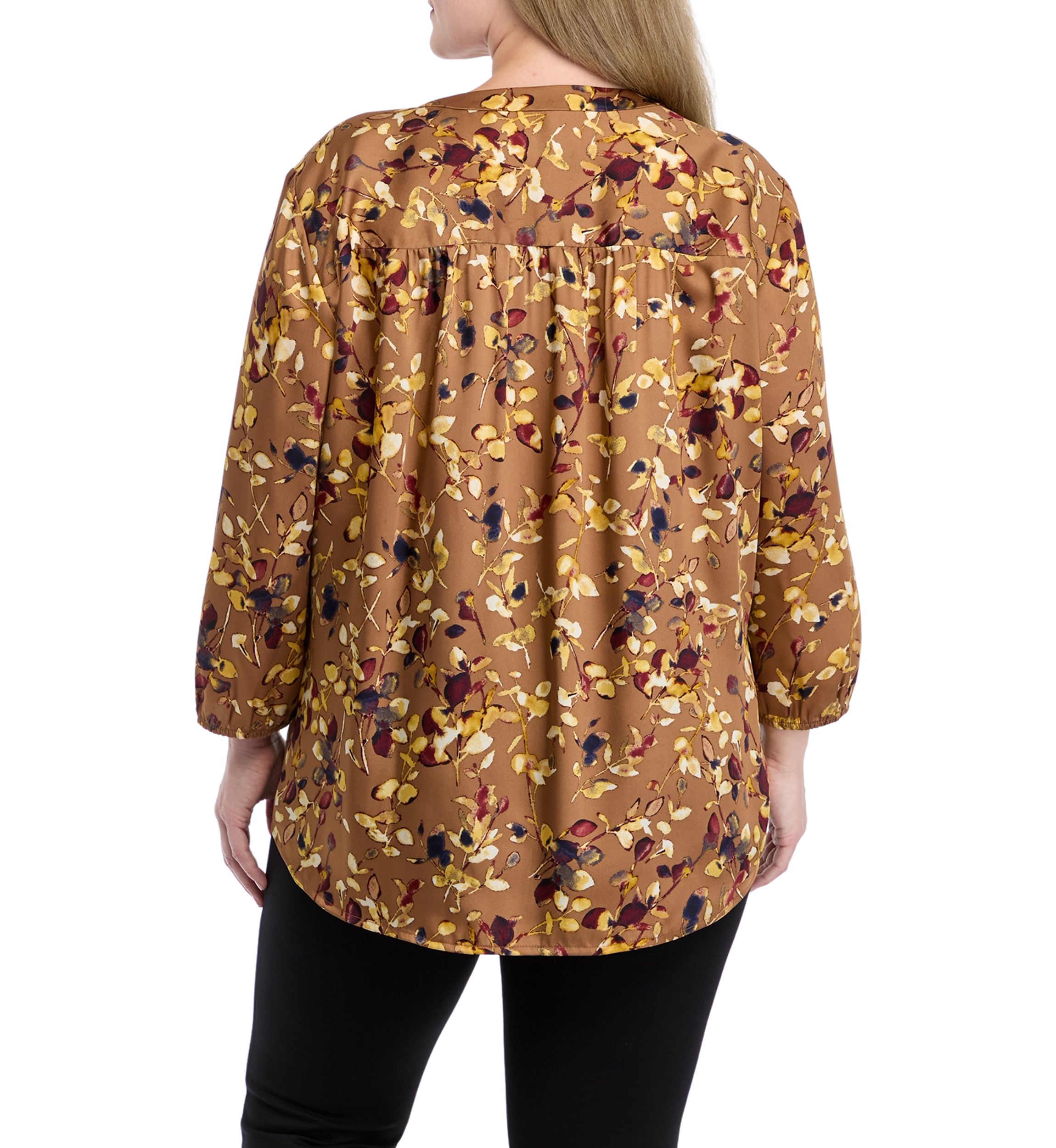 Plus Size 3/4 Sleeve Kelly Blouse