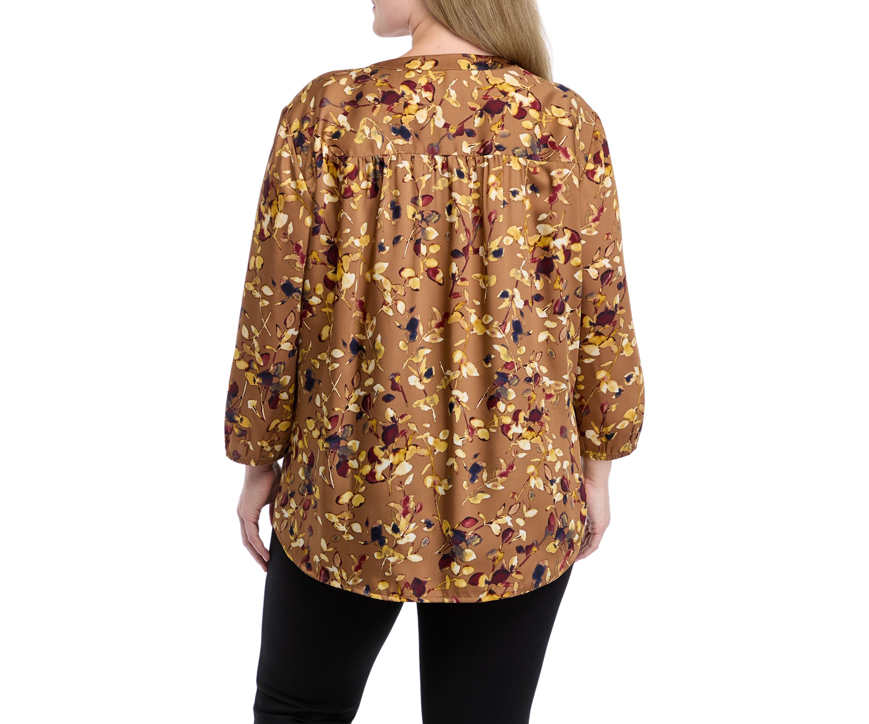 Plus Size 3/4 Sleeve Kelly Blouse