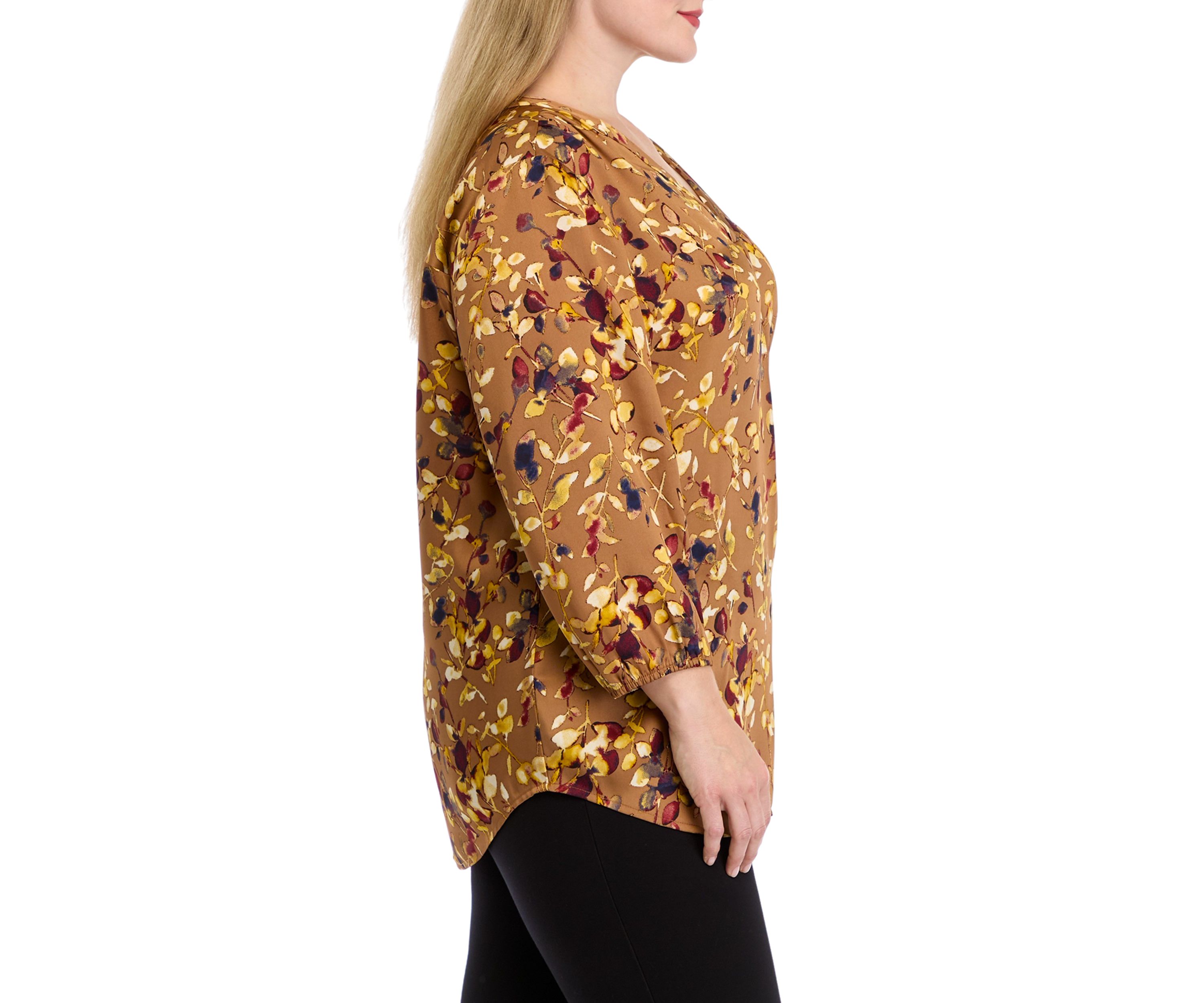 Plus Size 3/4 Sleeve Kelly Blouse