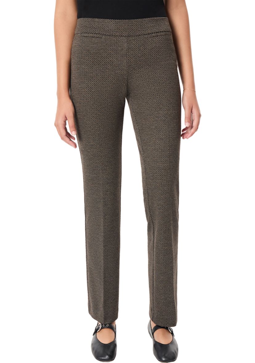 Womens Bootleg Jacquard Printed Pants 