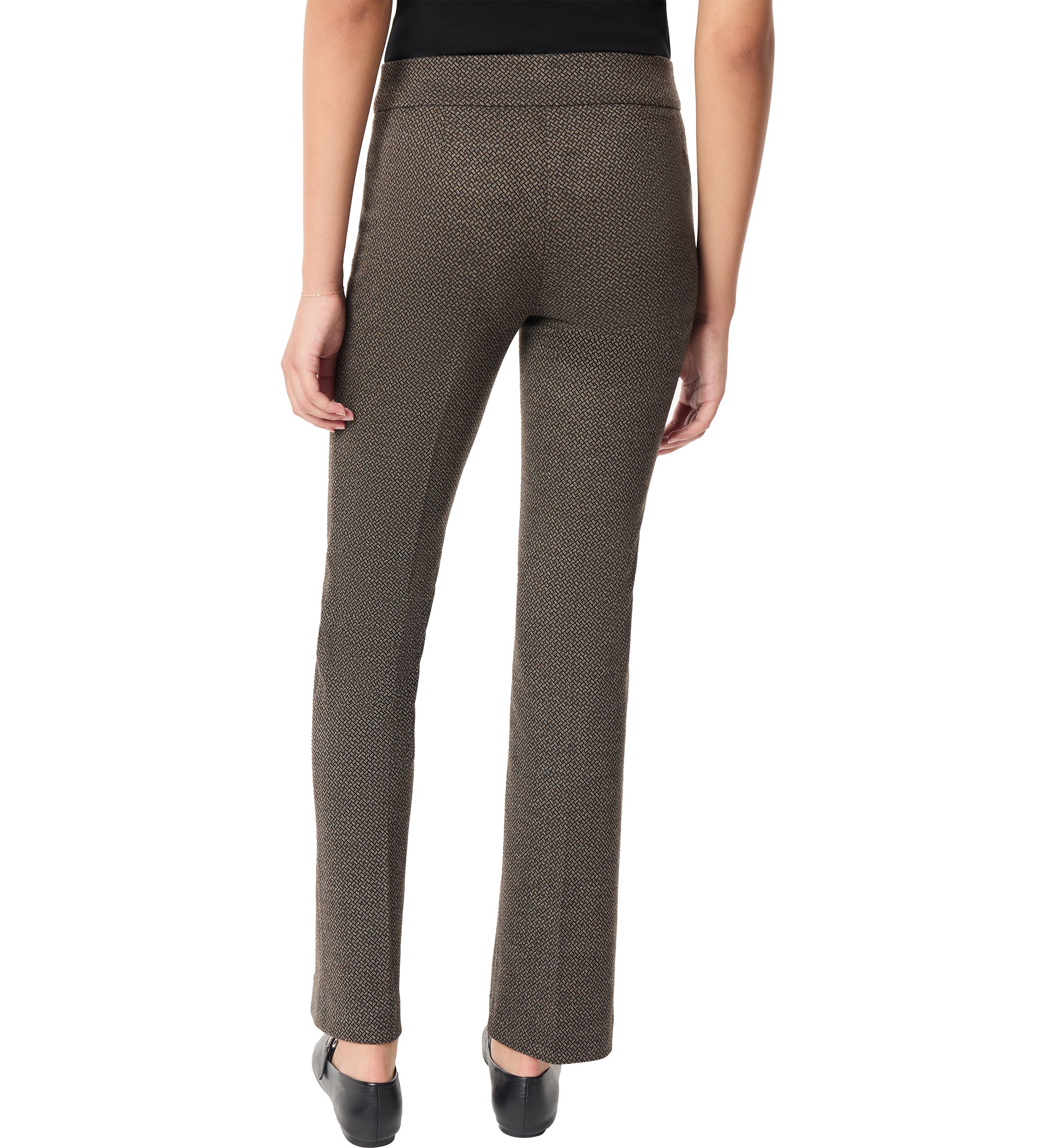 Womens Bootleg Jacquard Printed Pants 