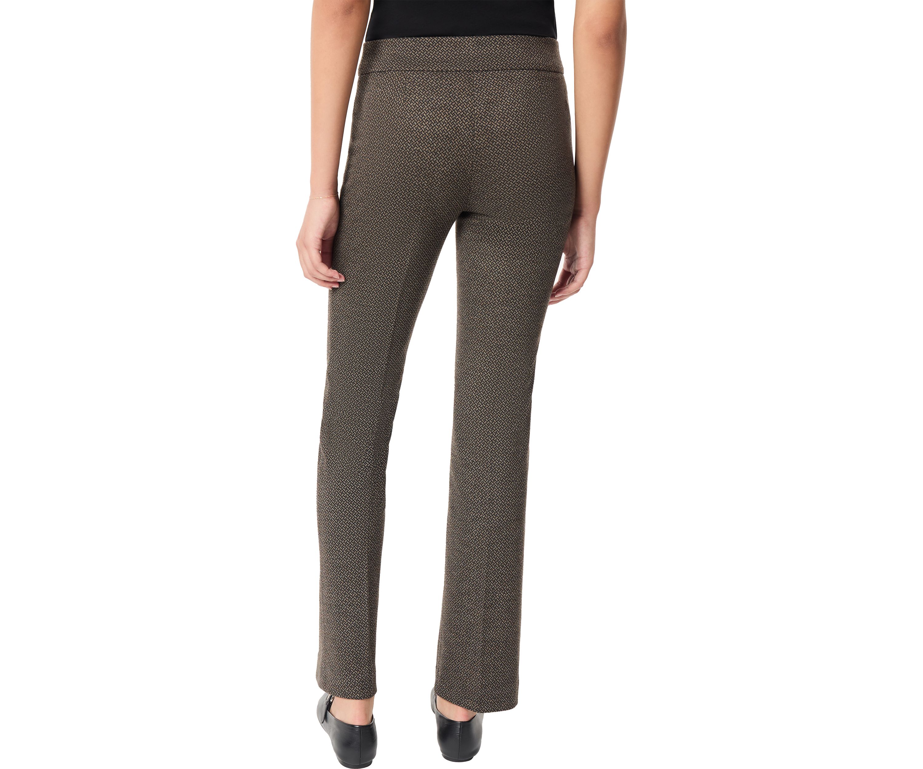 Womens Bootleg Jacquard Printed Pants 