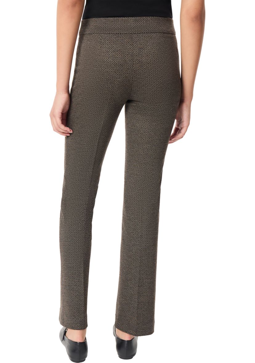 Womens Bootleg Jacquard Printed Pants 