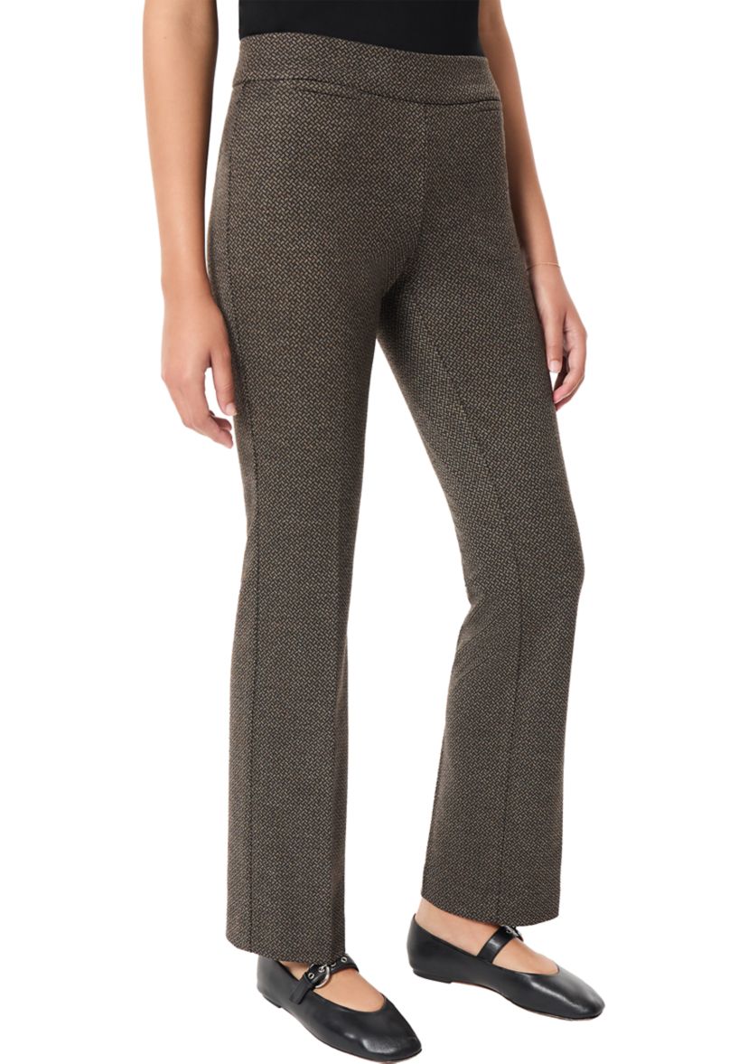 Womens Bootleg Jacquard Printed Pants 