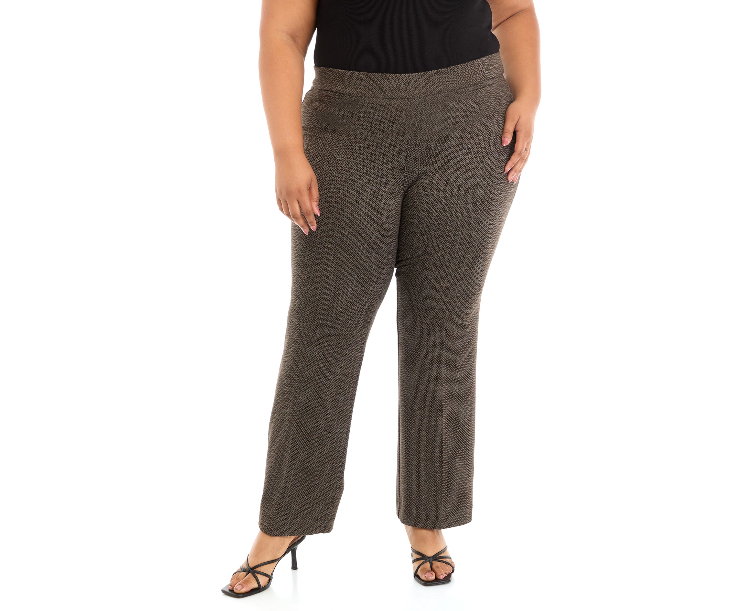 Plus Size Pull On Coin Pocket Bootcut Pants
