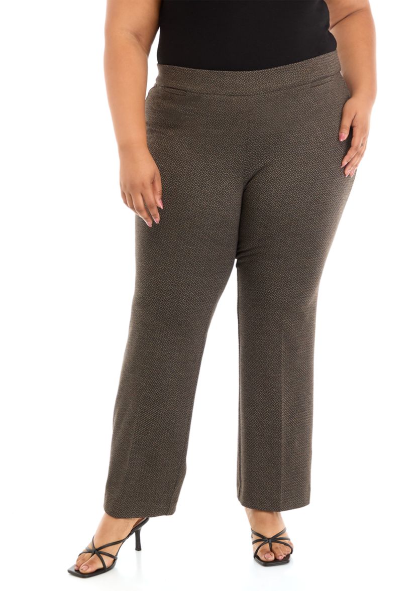 Plus Size Pull On Coin Pocket Bootcut Pants