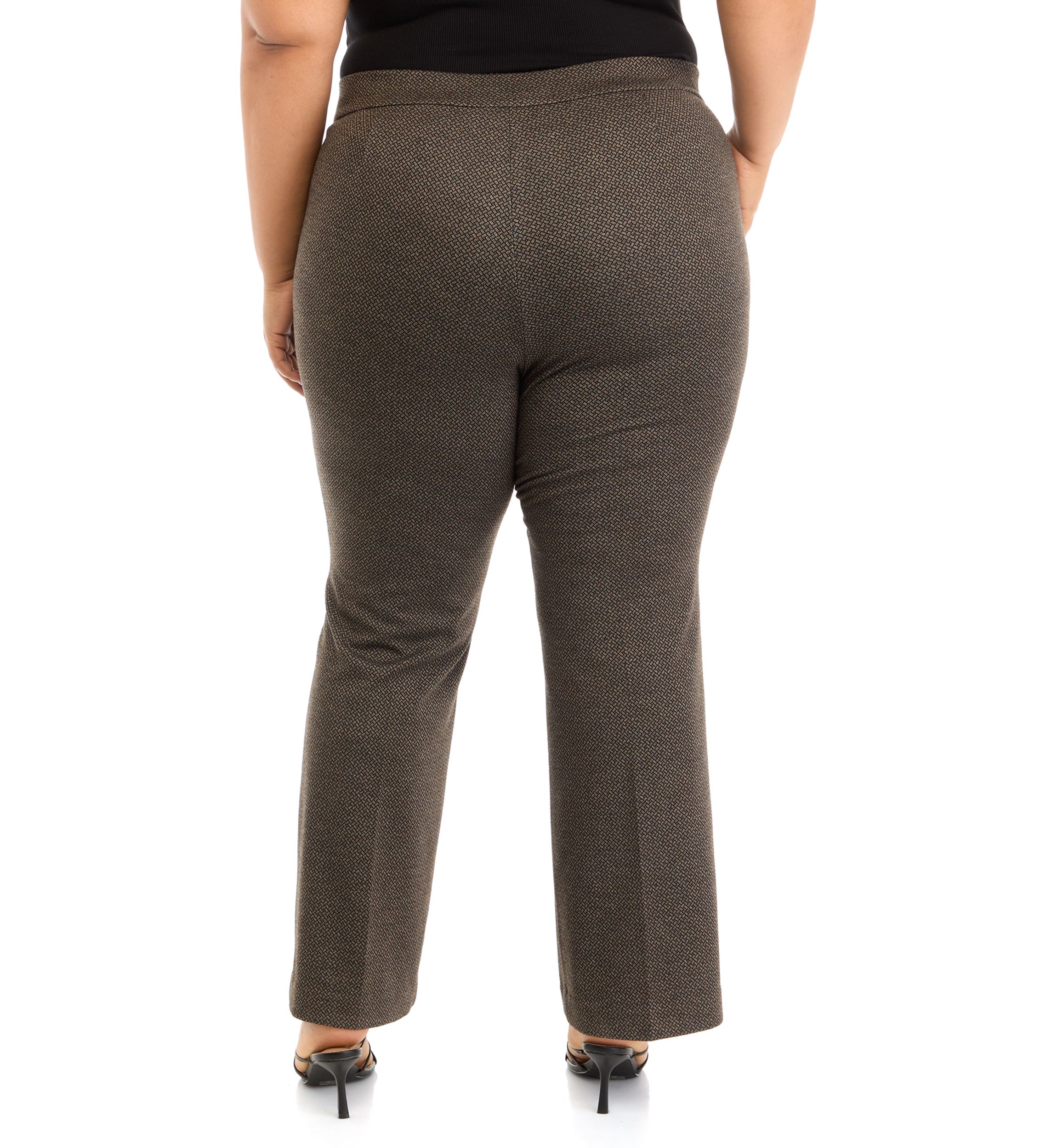 Plus Size Pull On Coin Pocket Bootcut Pants