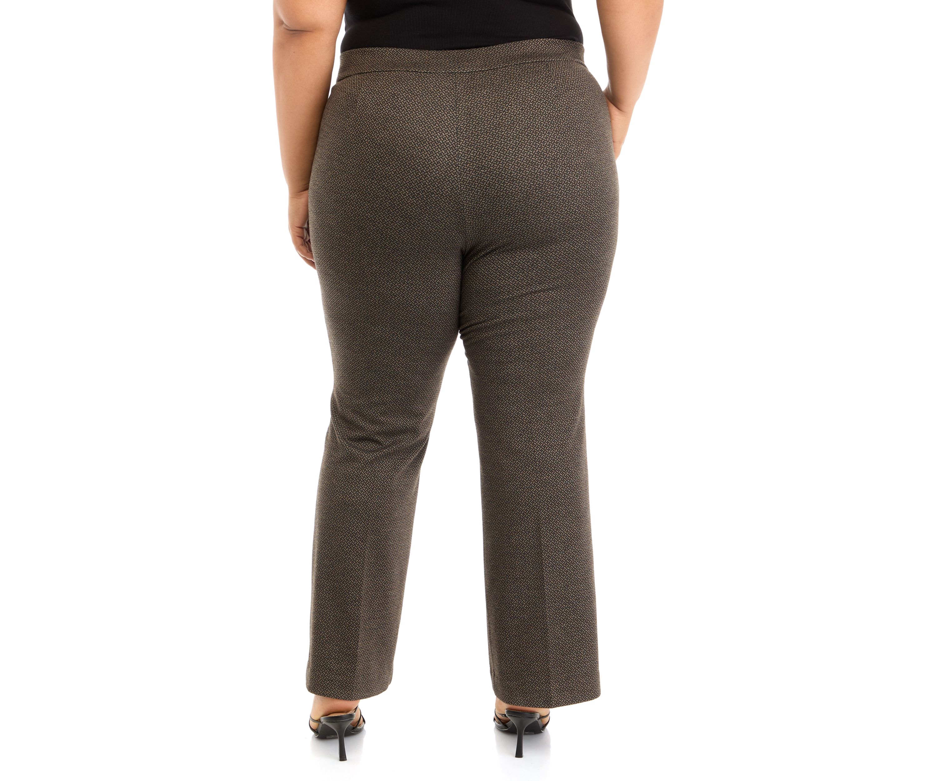 Plus Size Pull On Coin Pocket Bootcut Pants
